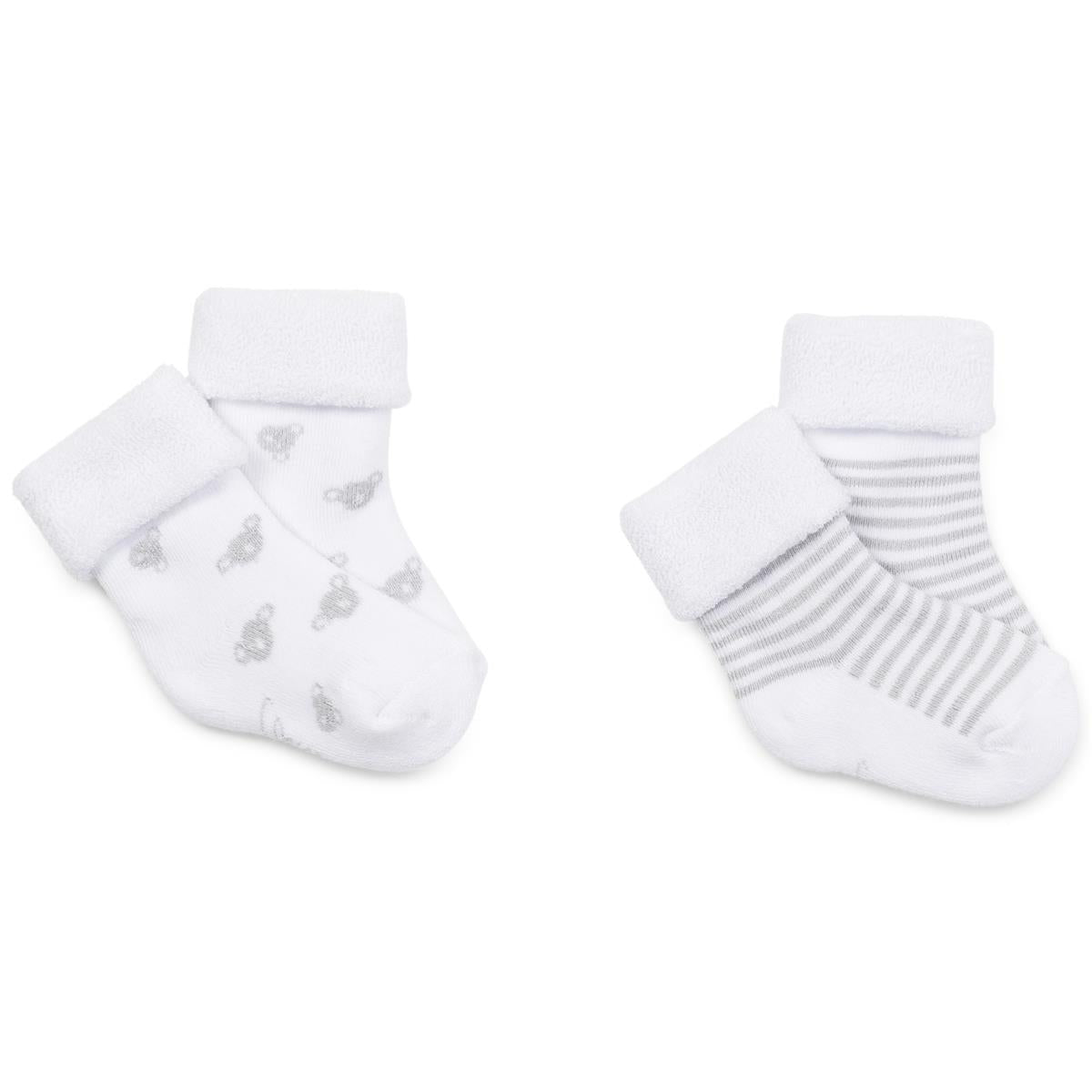 Boys & Girls White Socks Set(2 Pack)