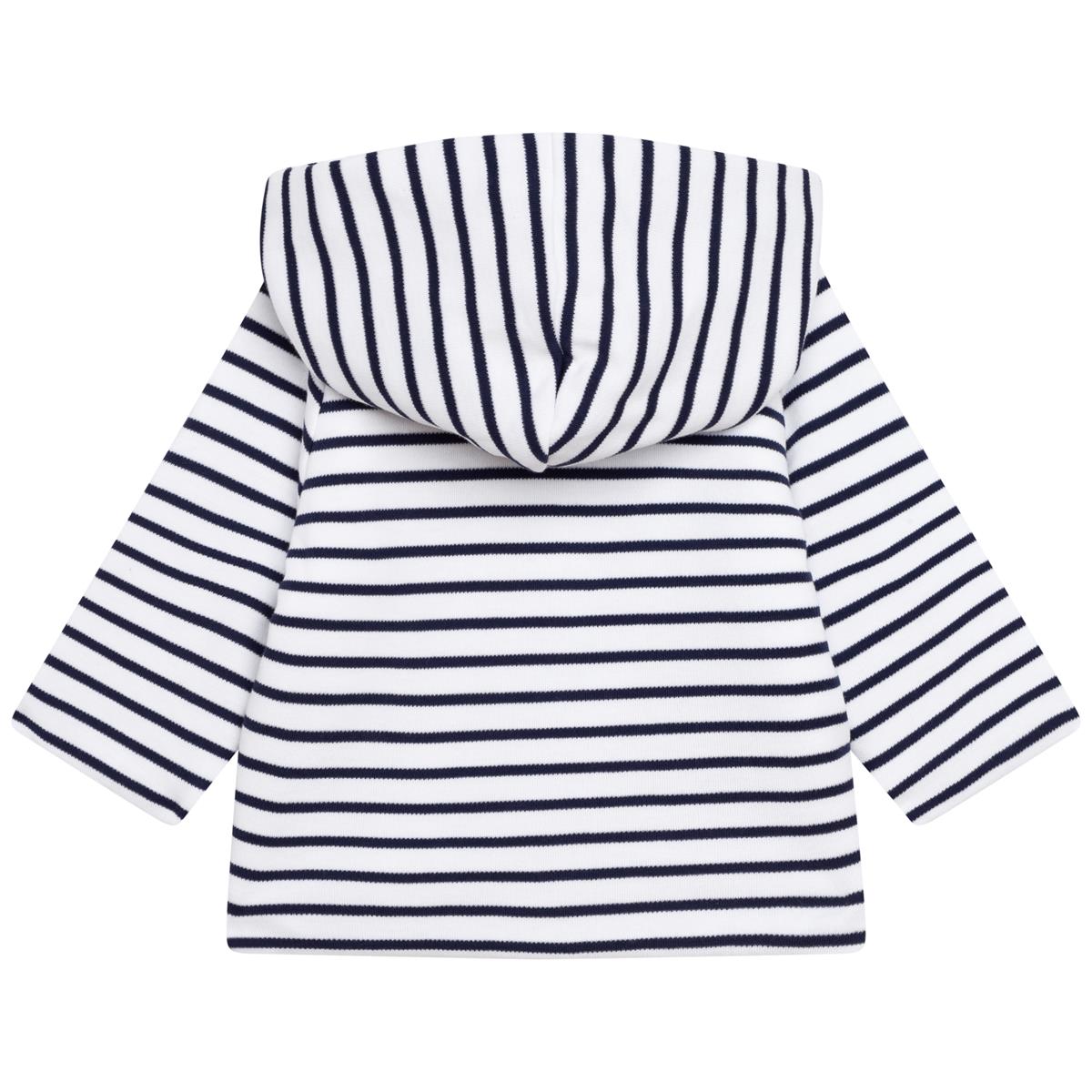 Baby Boys & Girls Black Stripe Coat