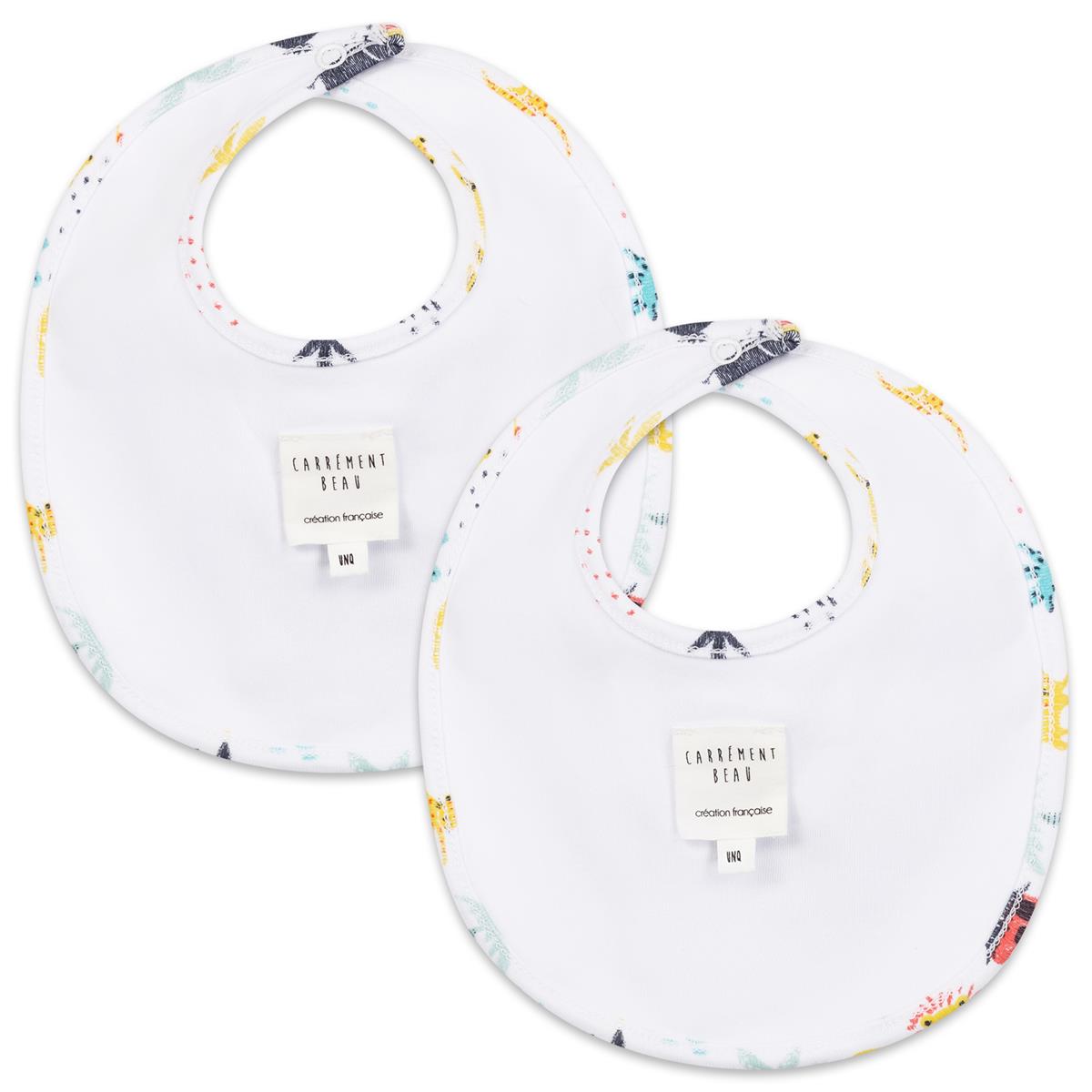 Baby Boys & Girls Multicolor Bib Set(2 Pack)