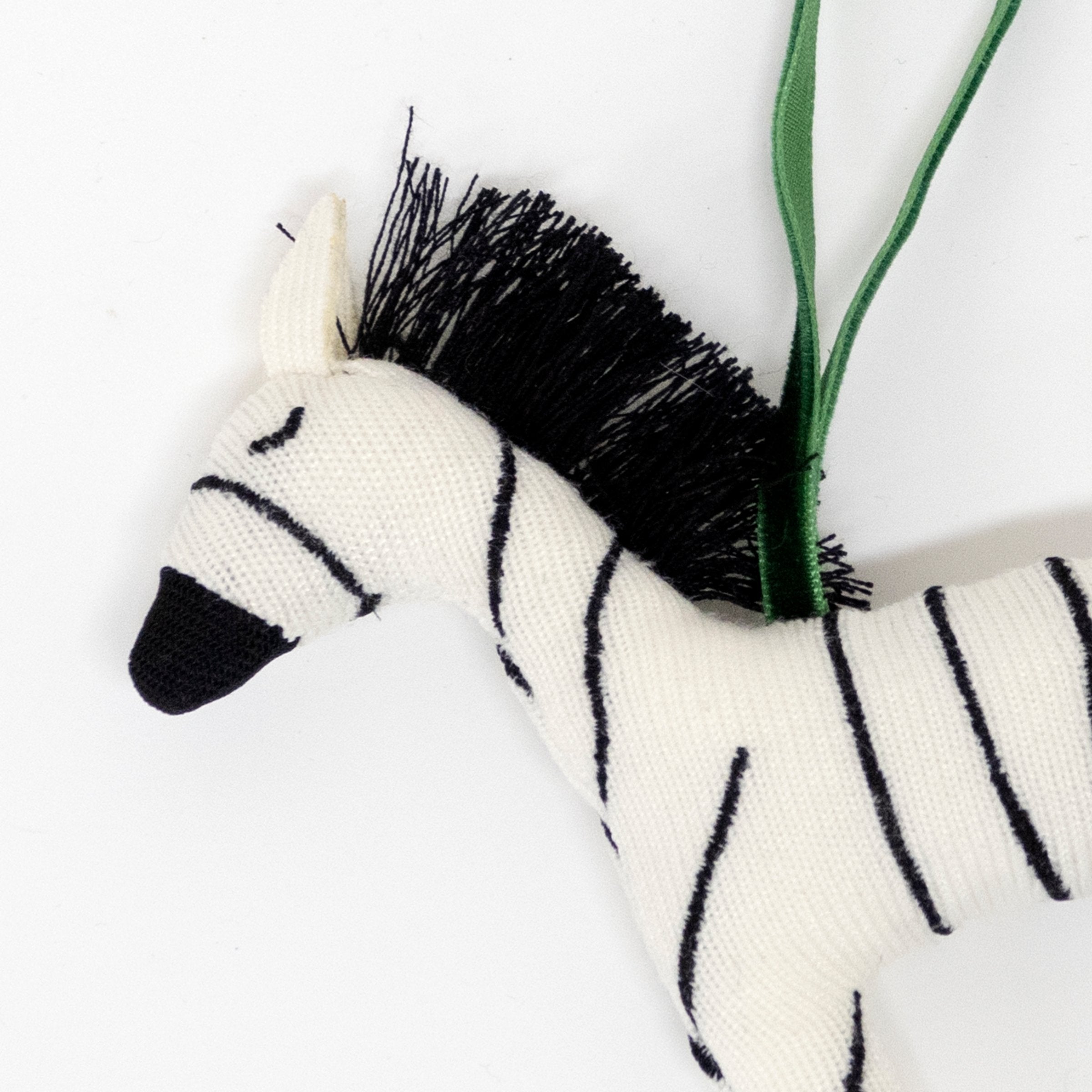 Knitted Zebra Tree Decoration