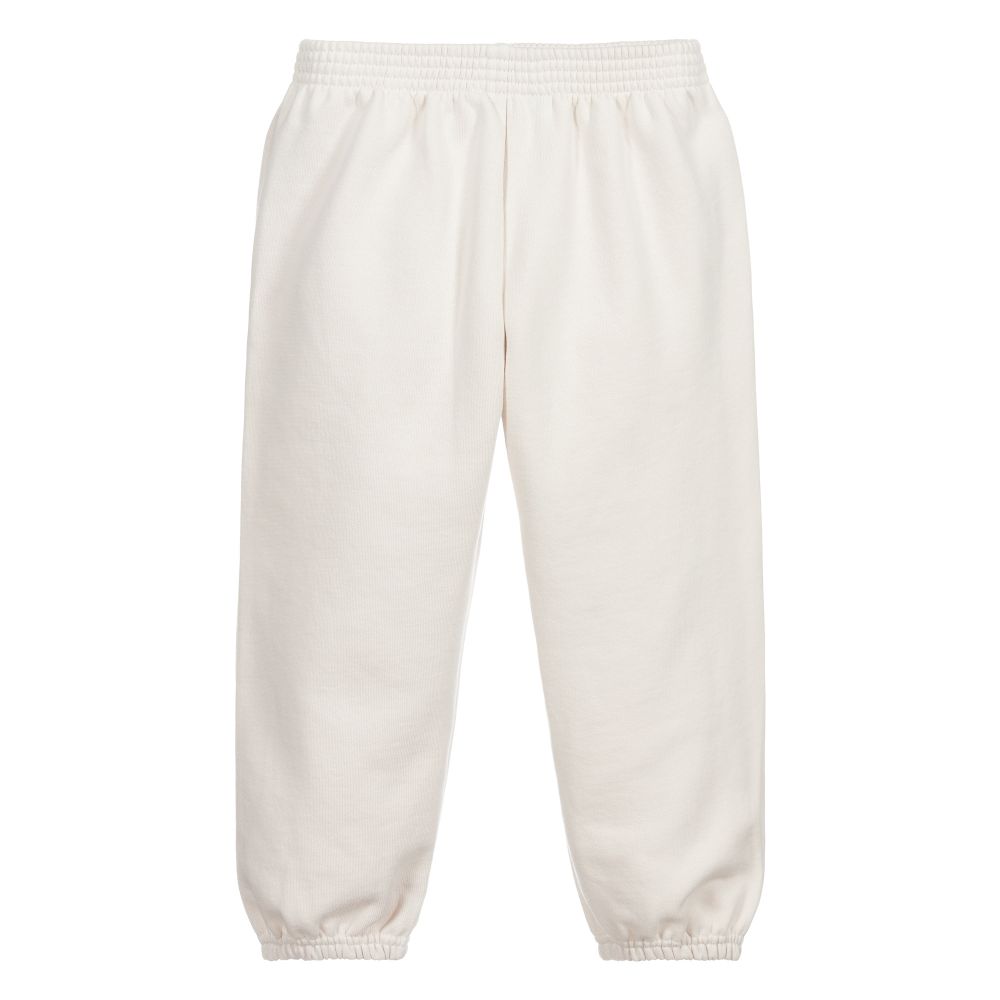 Boys & Girls Chalky White Logo Jogging Pants