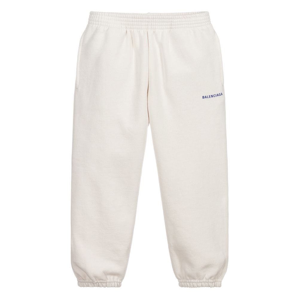 Boys & Girls Chalky White Logo Jogging Pants