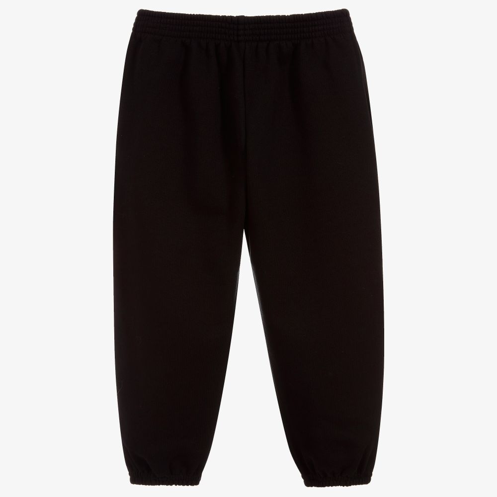 Boys & Girls Black Cotton Trousers