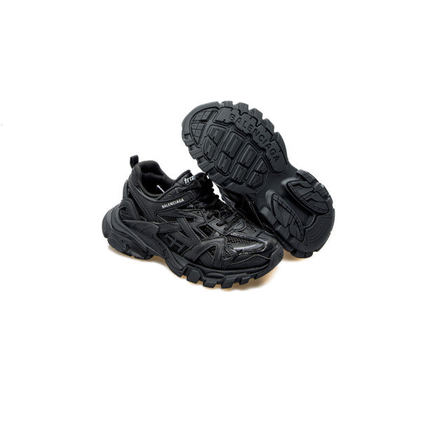 Boys & Girls Black Track 2 Sneakers