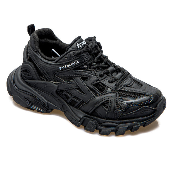 Boys & Girls Black Track 2 Sneakers