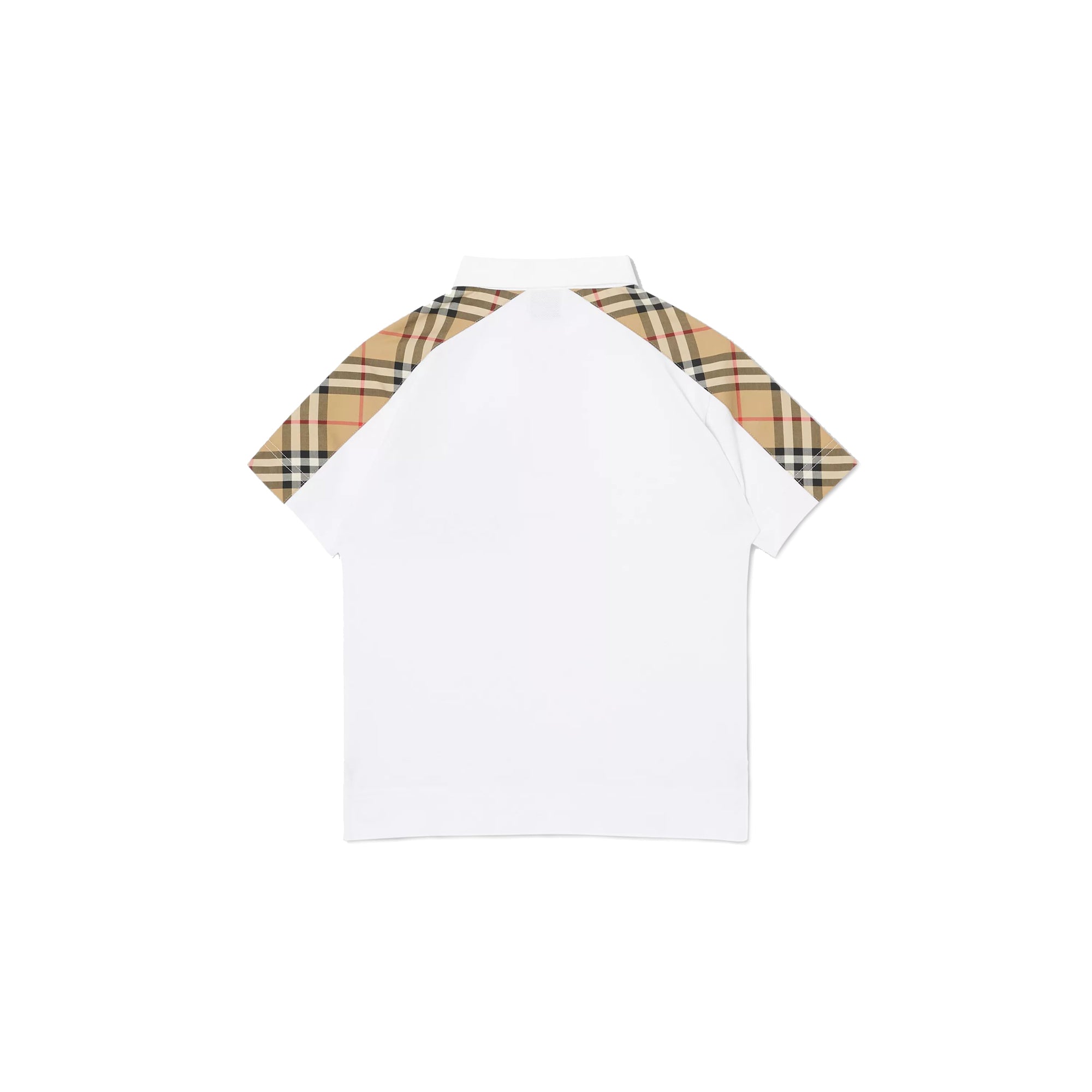 Boys White Cotton Polo Shirt