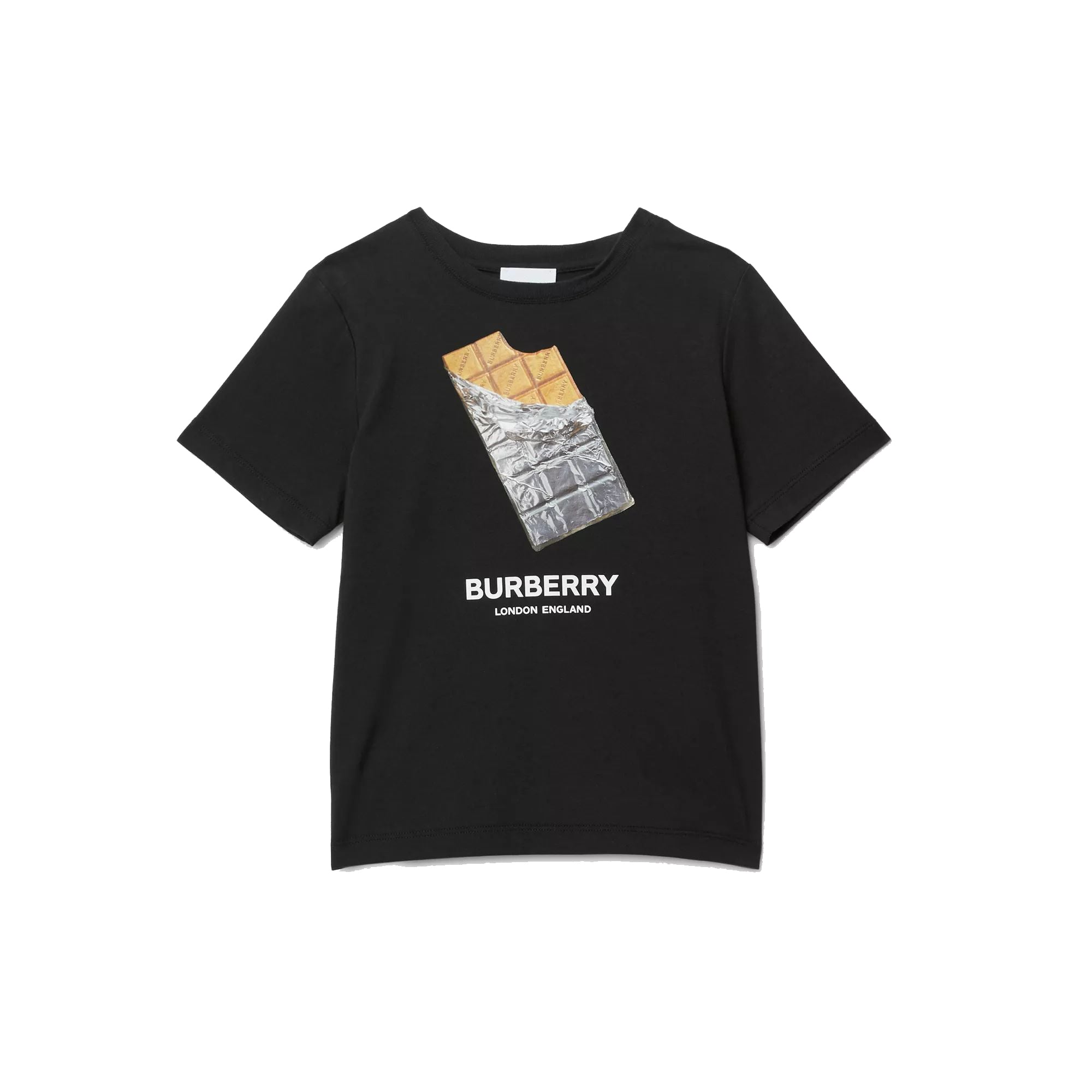 Boys Black Printing Cotton T-Shirt