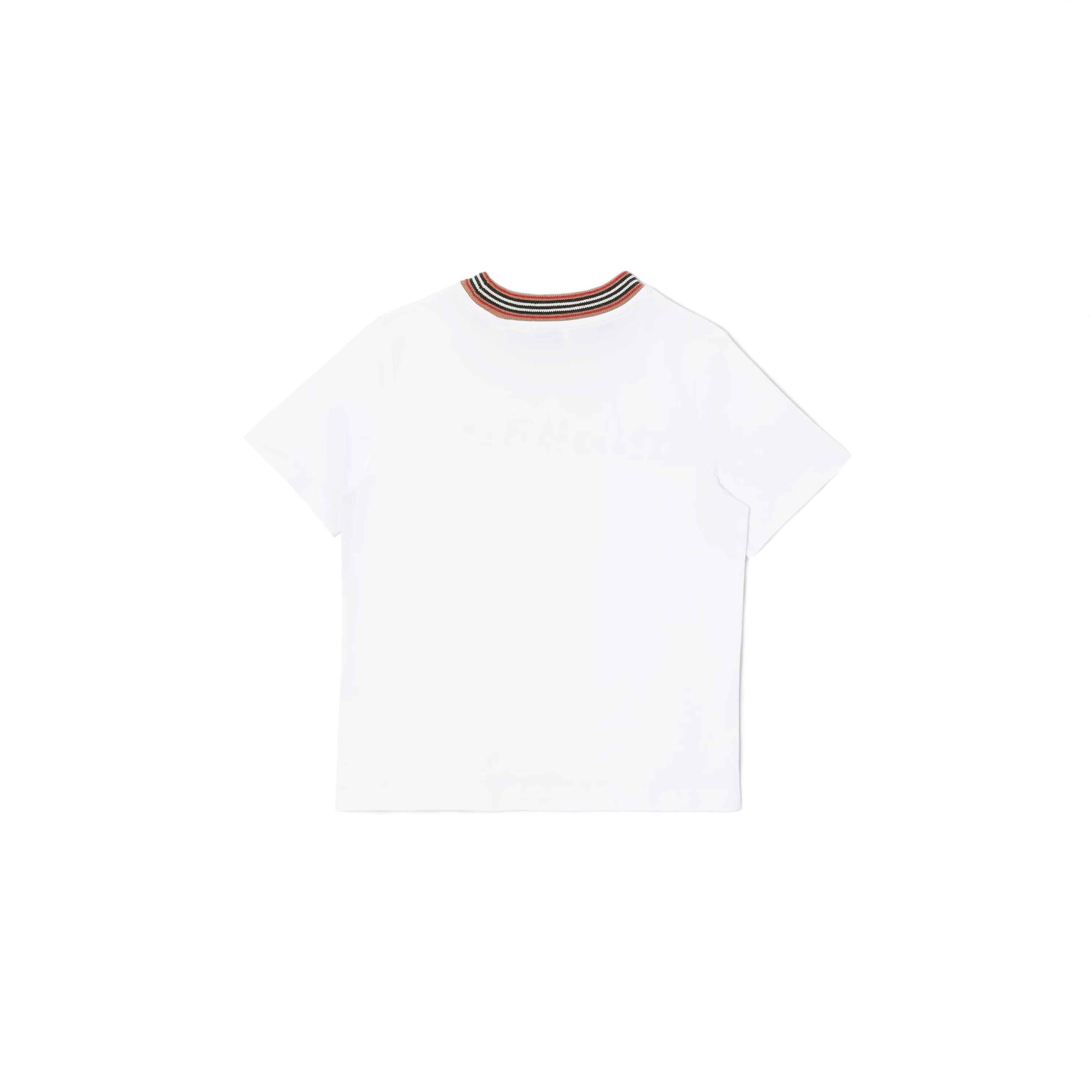 Boys White Logo Cotton T-Shirt