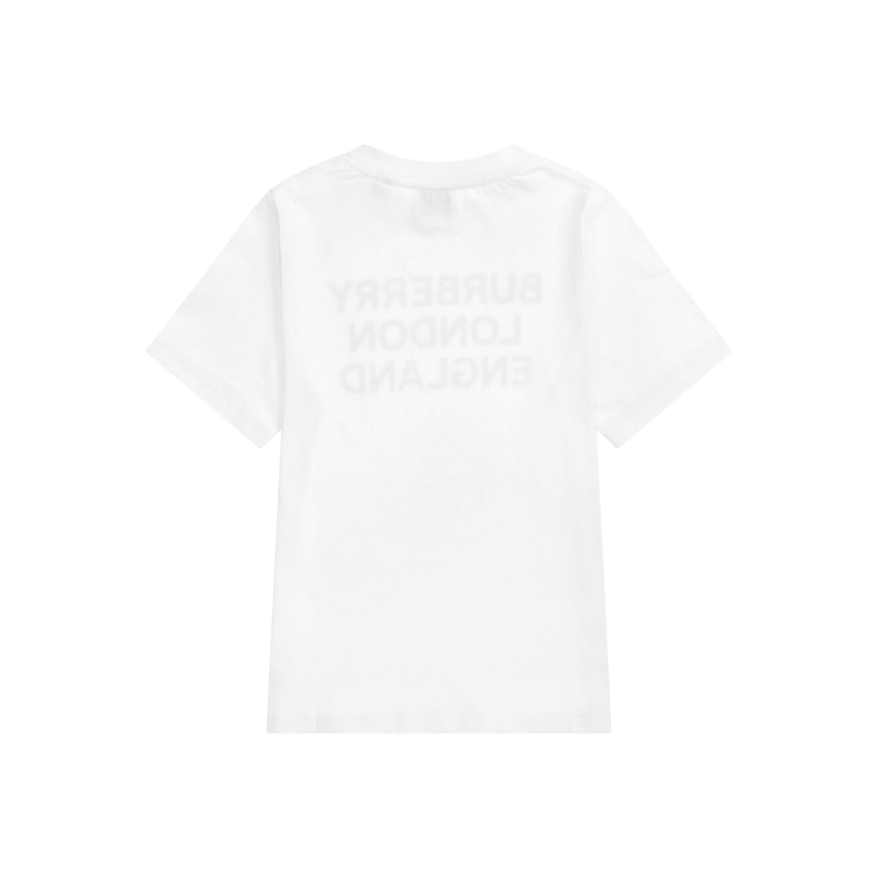 Boys & Girls White Logo Cotton T-Shirt