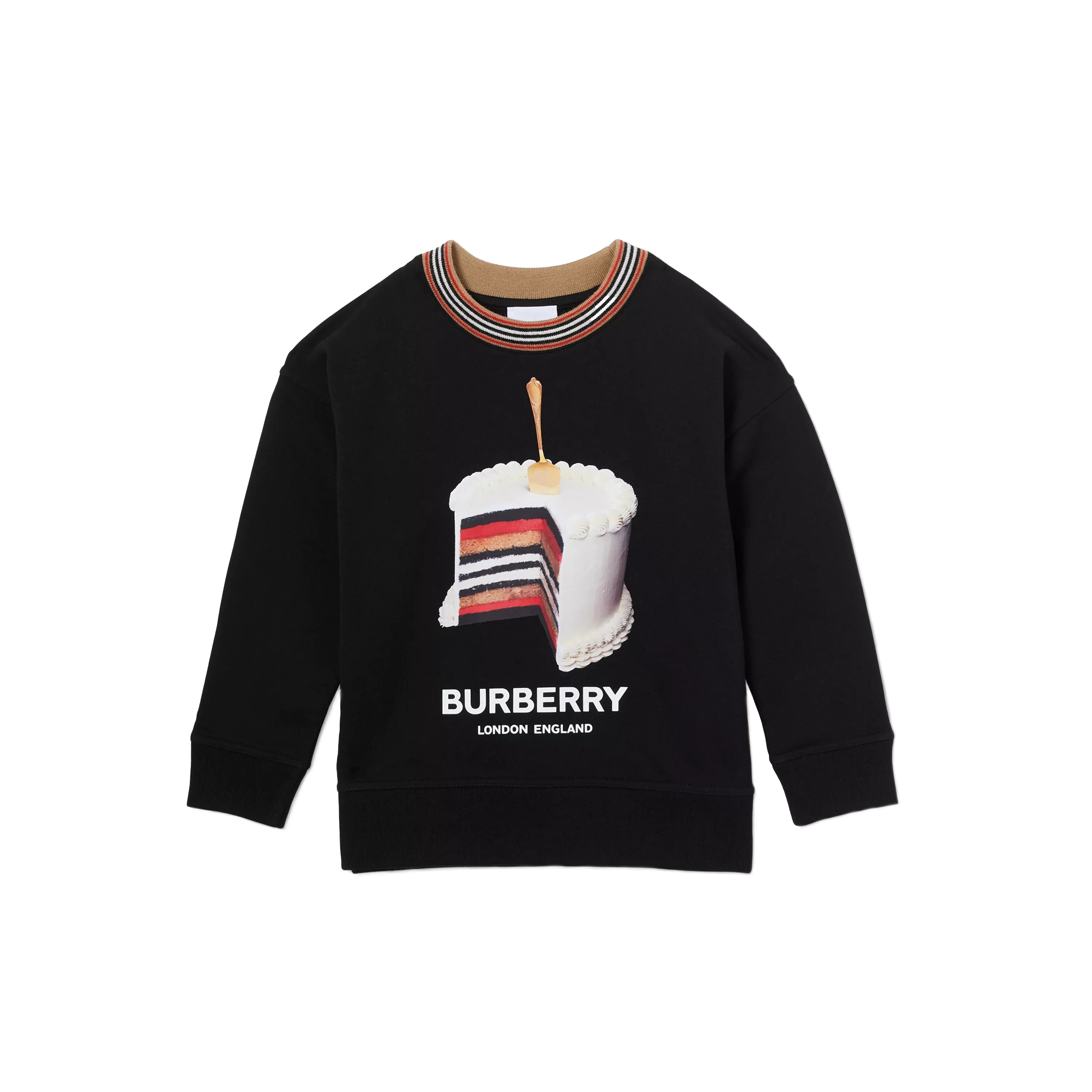 Boys Black Printing Cotton Sweatshirt