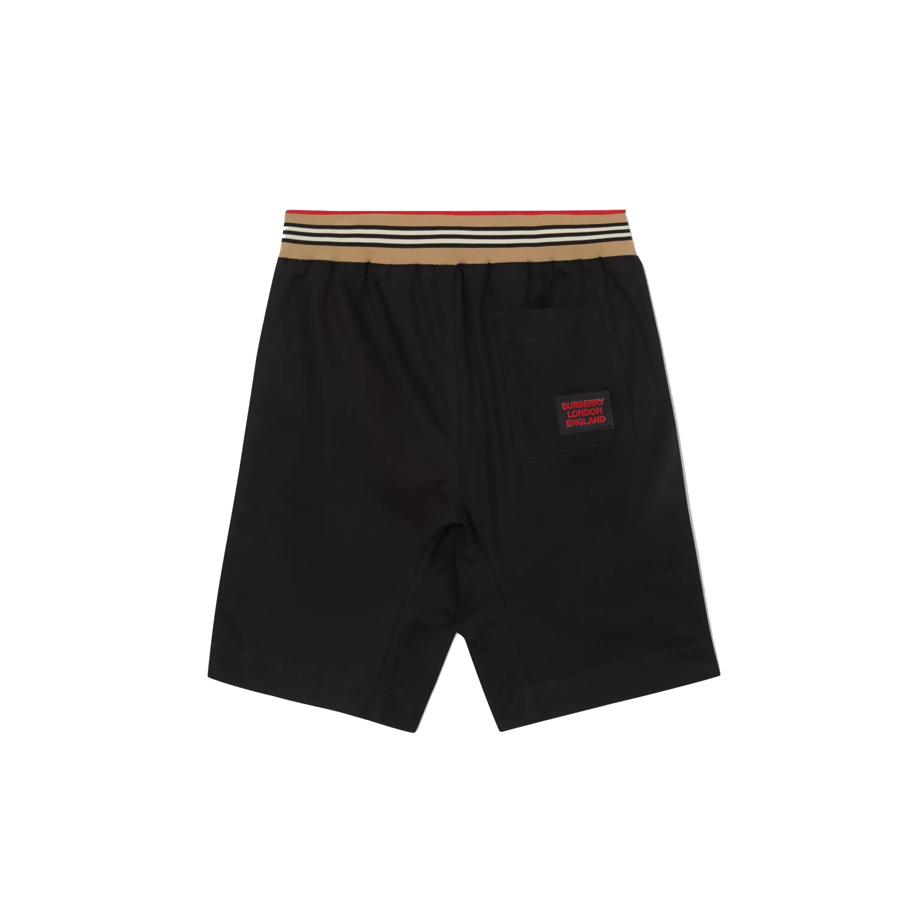 Boys & Girls Black Cotton Shorts