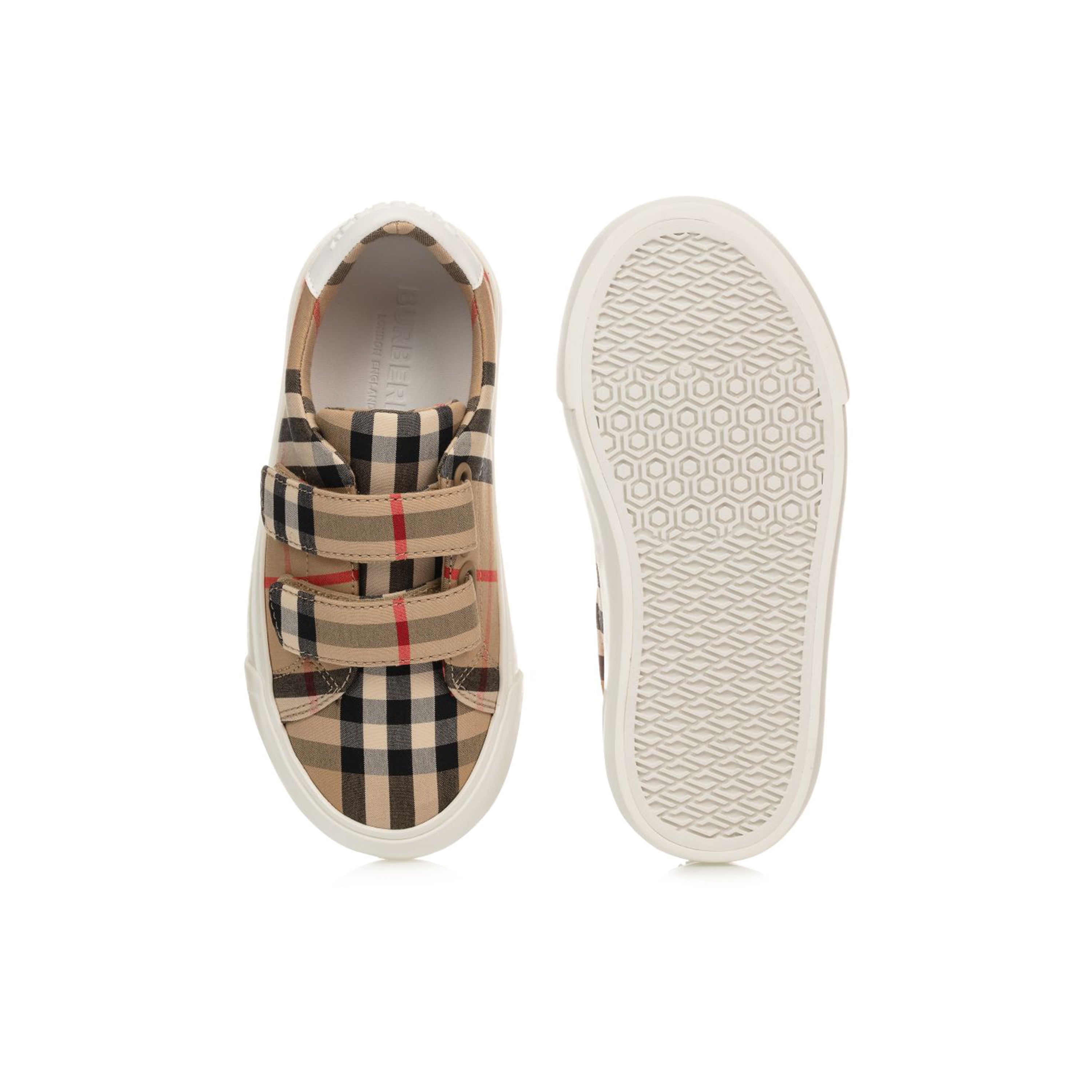 Boys & Girls Beige Velcro Shoes