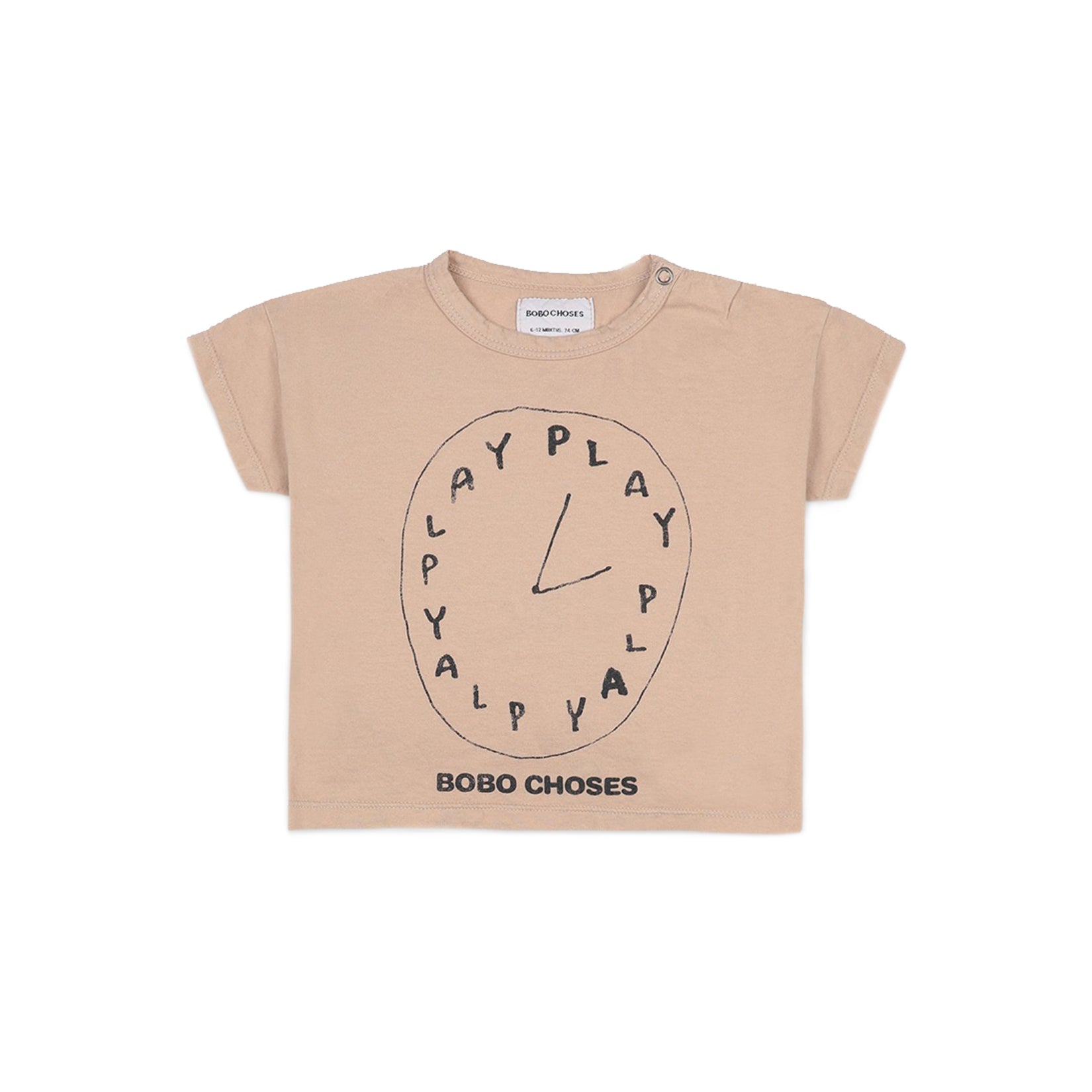 Baby Boys Beige Playtime Cotton T-Shirt