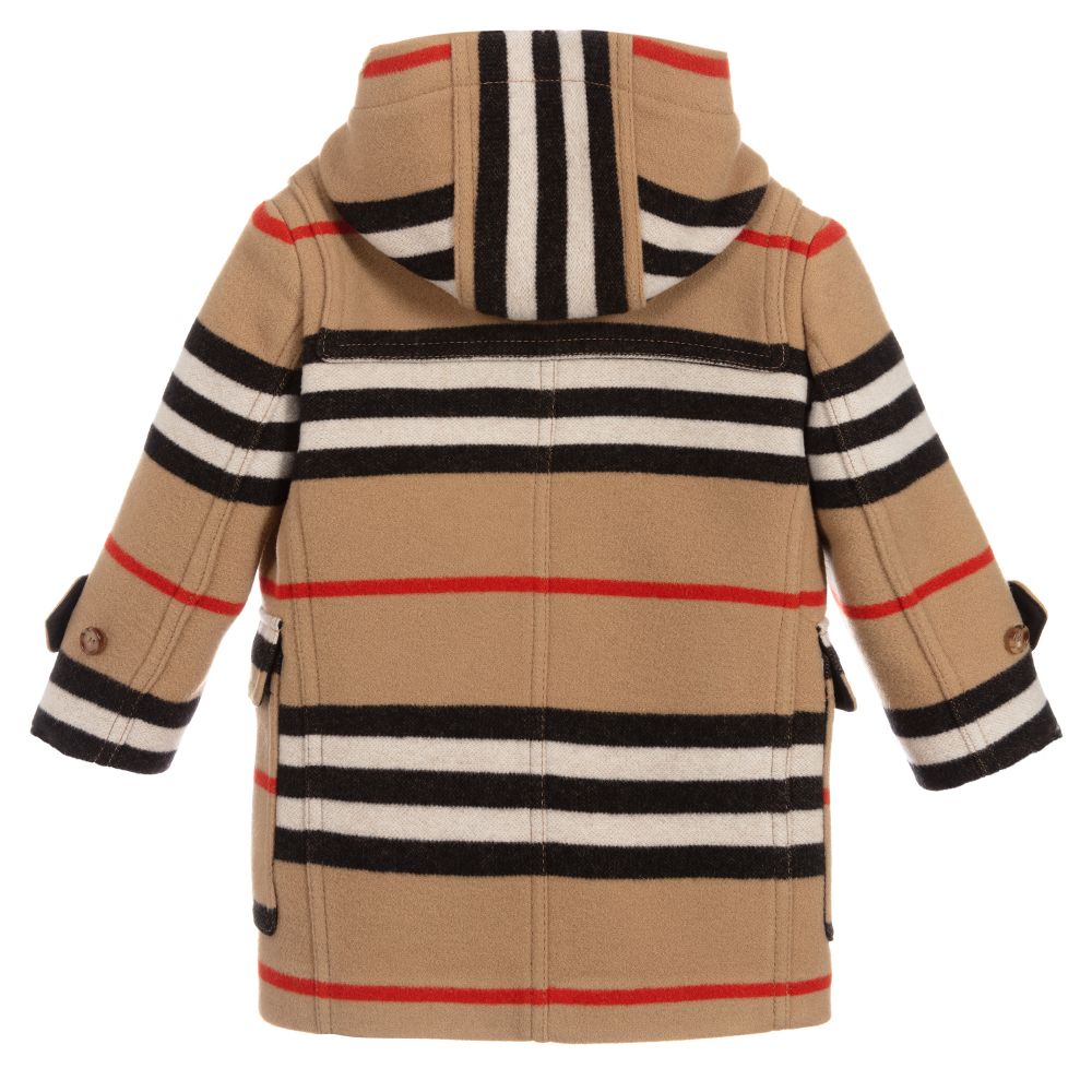 Boys Archive Beige Virgin Wool Coat