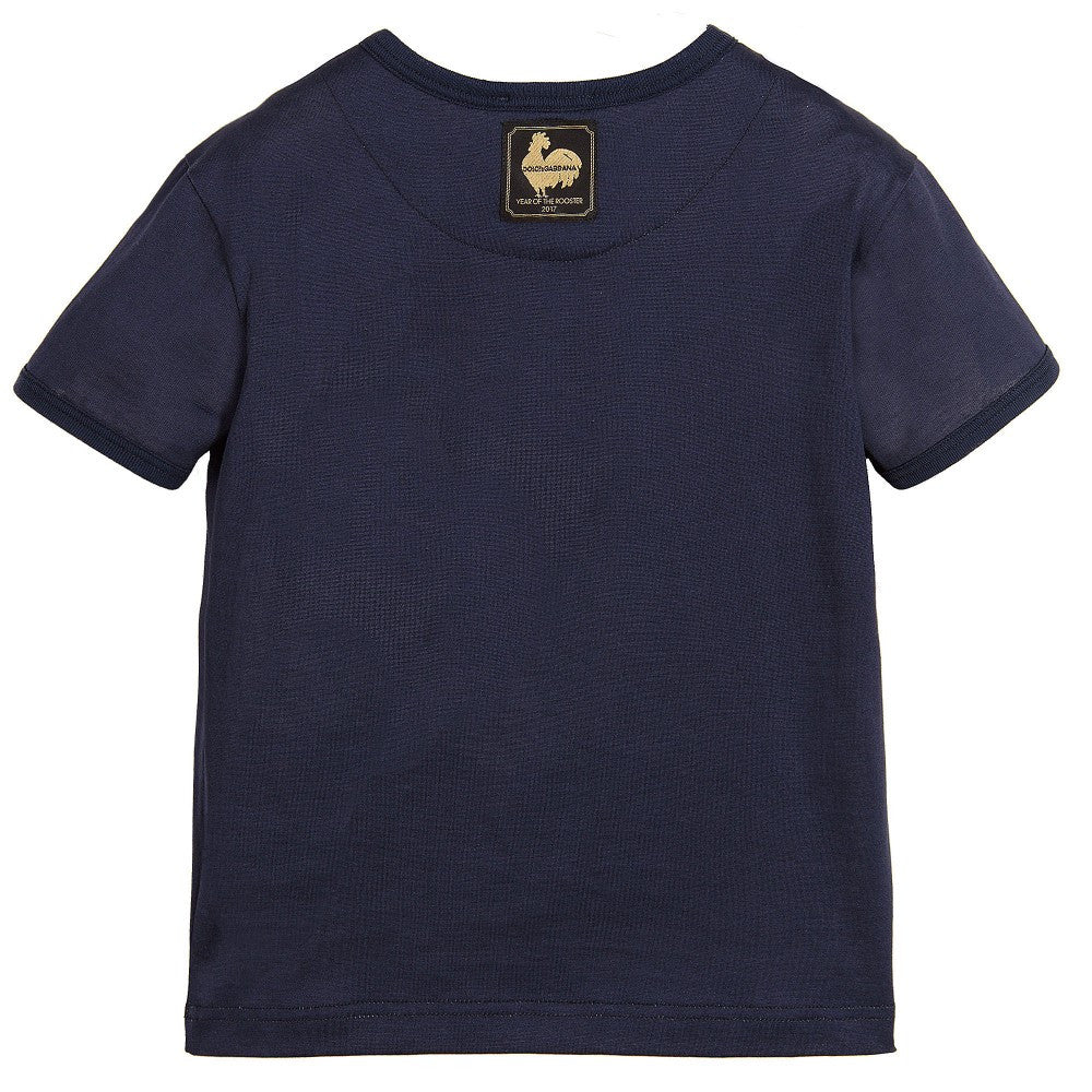 Boys Navy Blue 'Chinese New Year' T-Shirt - CÉMAROSE | Children's Fashion Store - 1