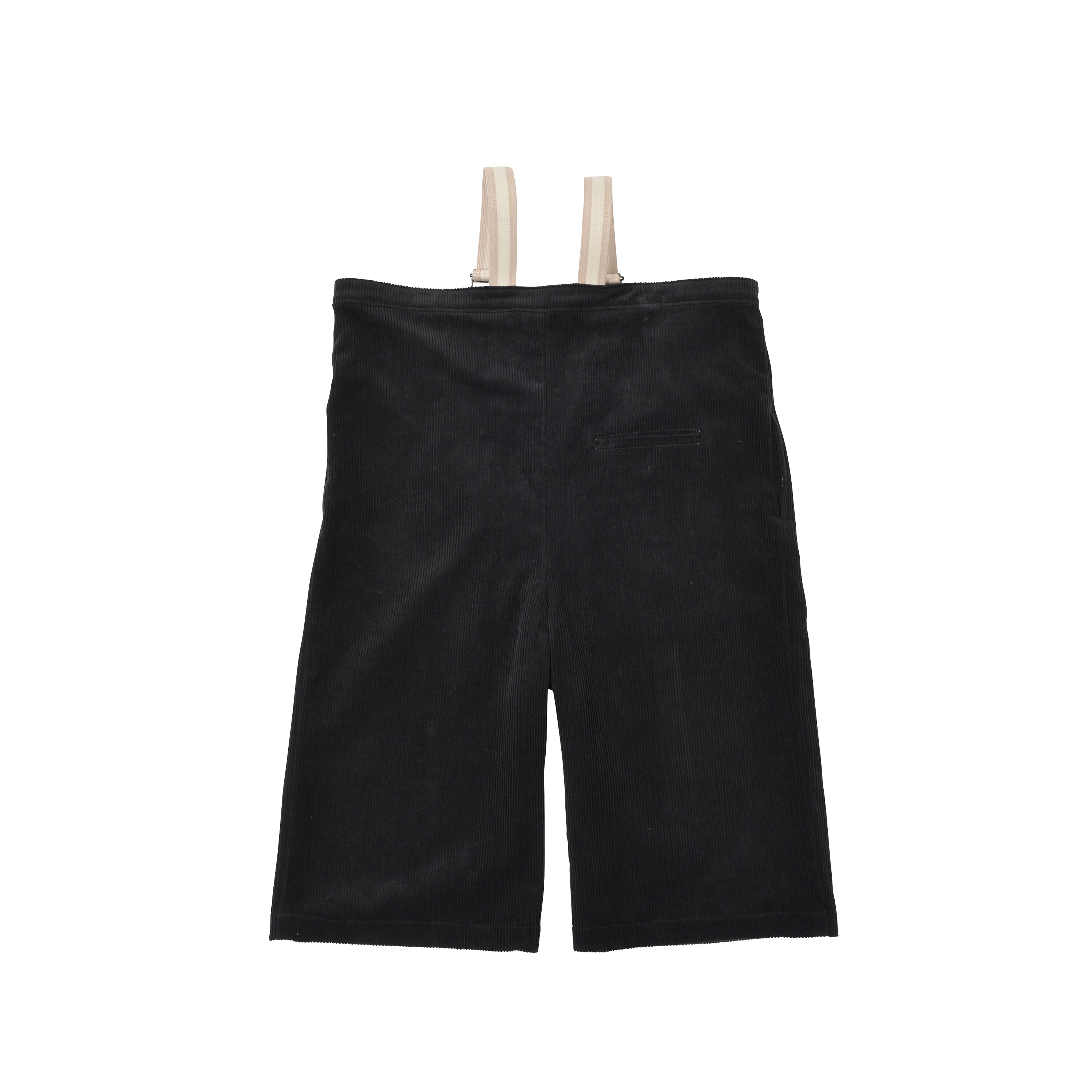 Boys Black Oversize Overall