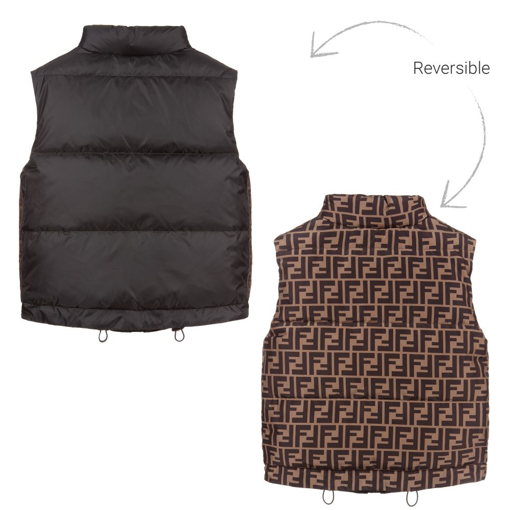 Boys & Girls Black Padded Down Vest