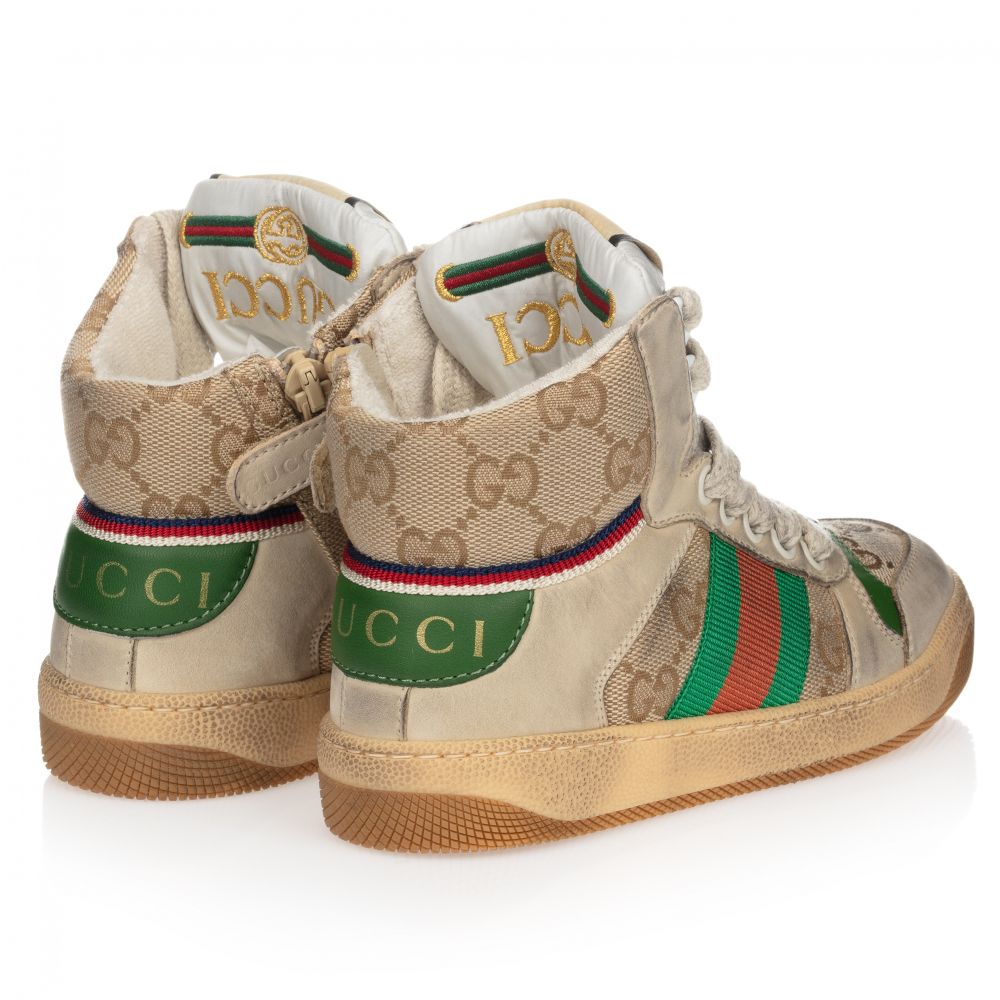 Boys & Girls Beige GG Sneakers