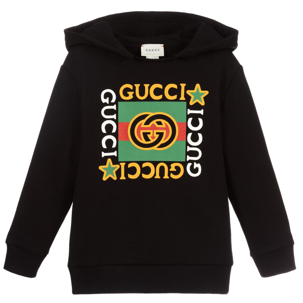 Boys & Girls Black GG Hoodie