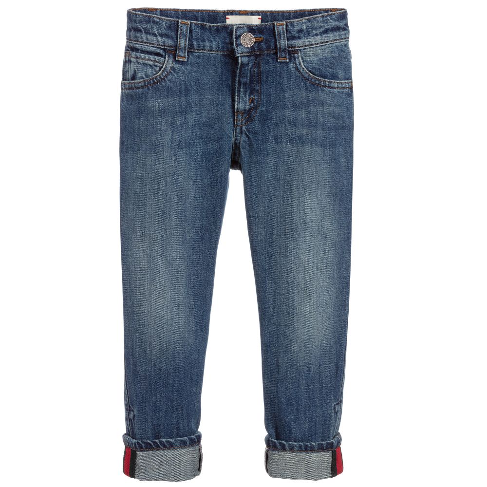 Boys & Girls Blue Denim Trousers