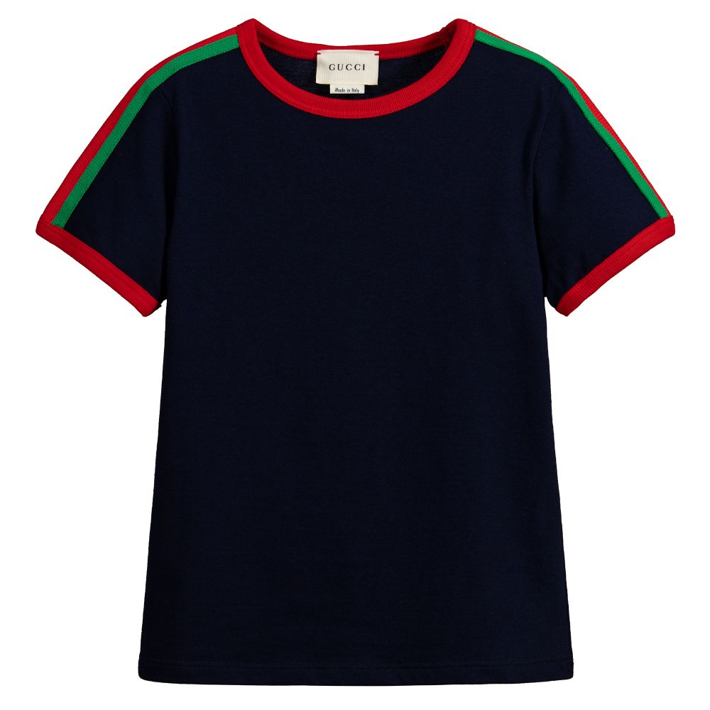 Boys Black Cotton T-shirt