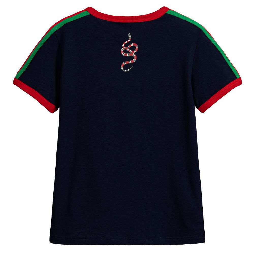 Boys Black Cotton T-shirt