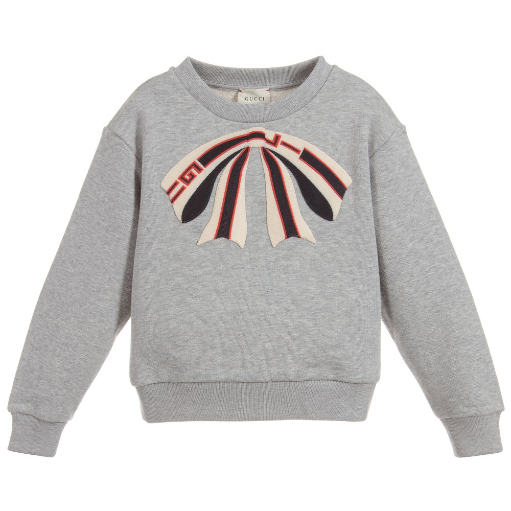 Boys & Girls Grey Cotton Sweatshirt