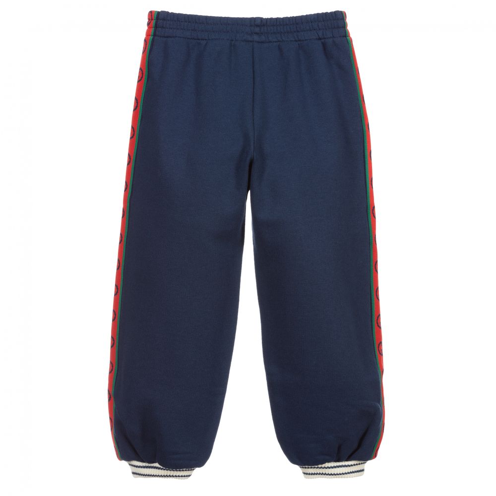 Boys & Girls Prussian Blue Cotton Trousers