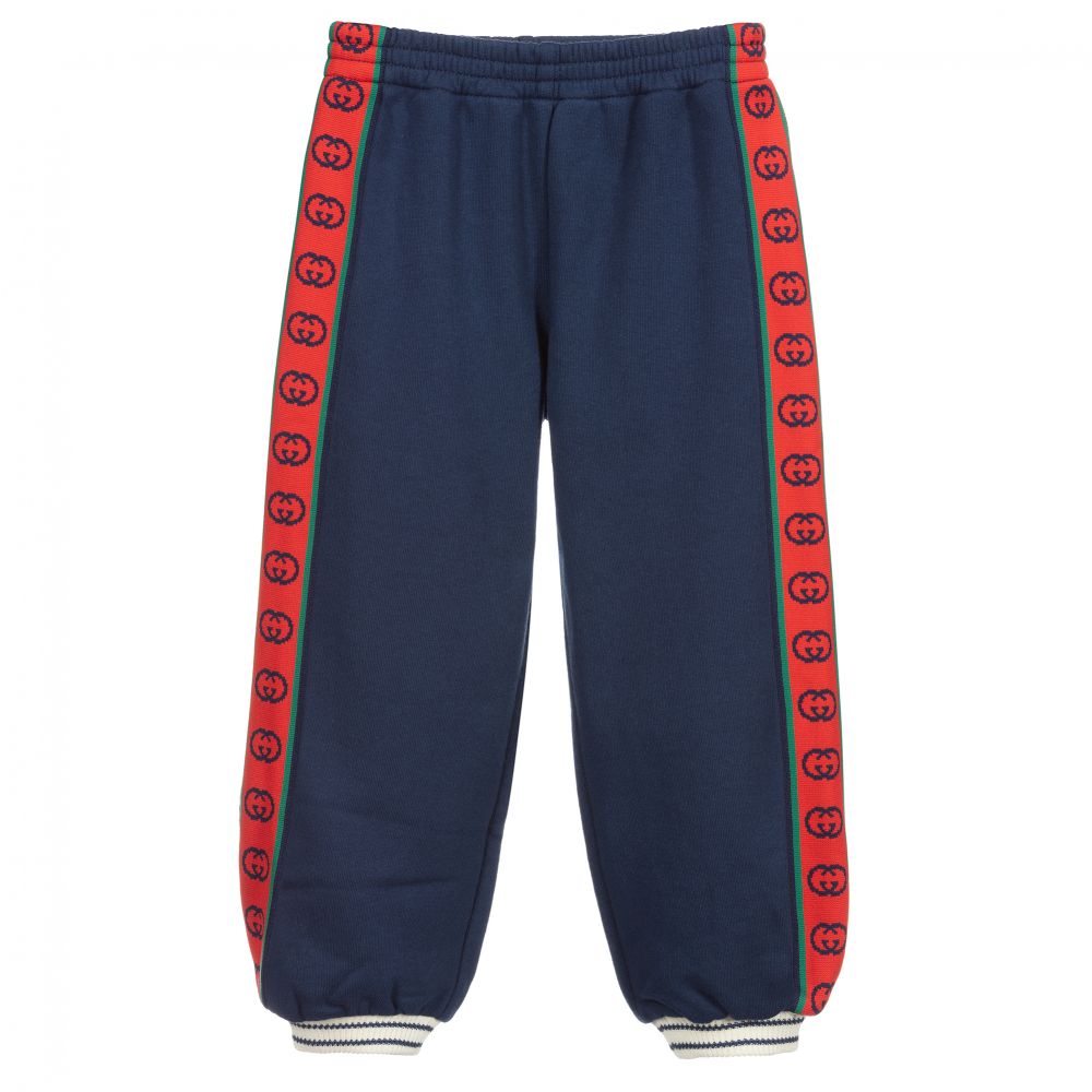 Boys & Girls Prussian Blue Cotton Trousers