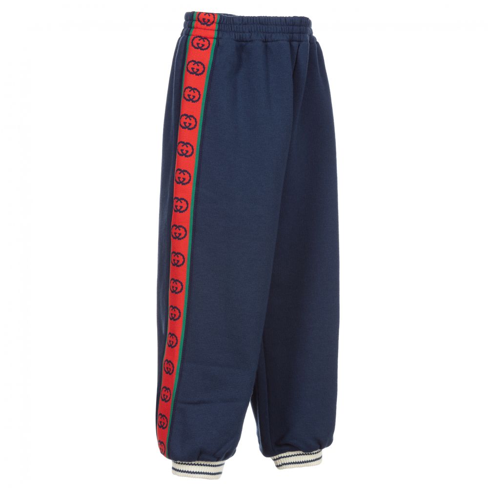 Boys & Girls Prussian Blue Cotton Trousers