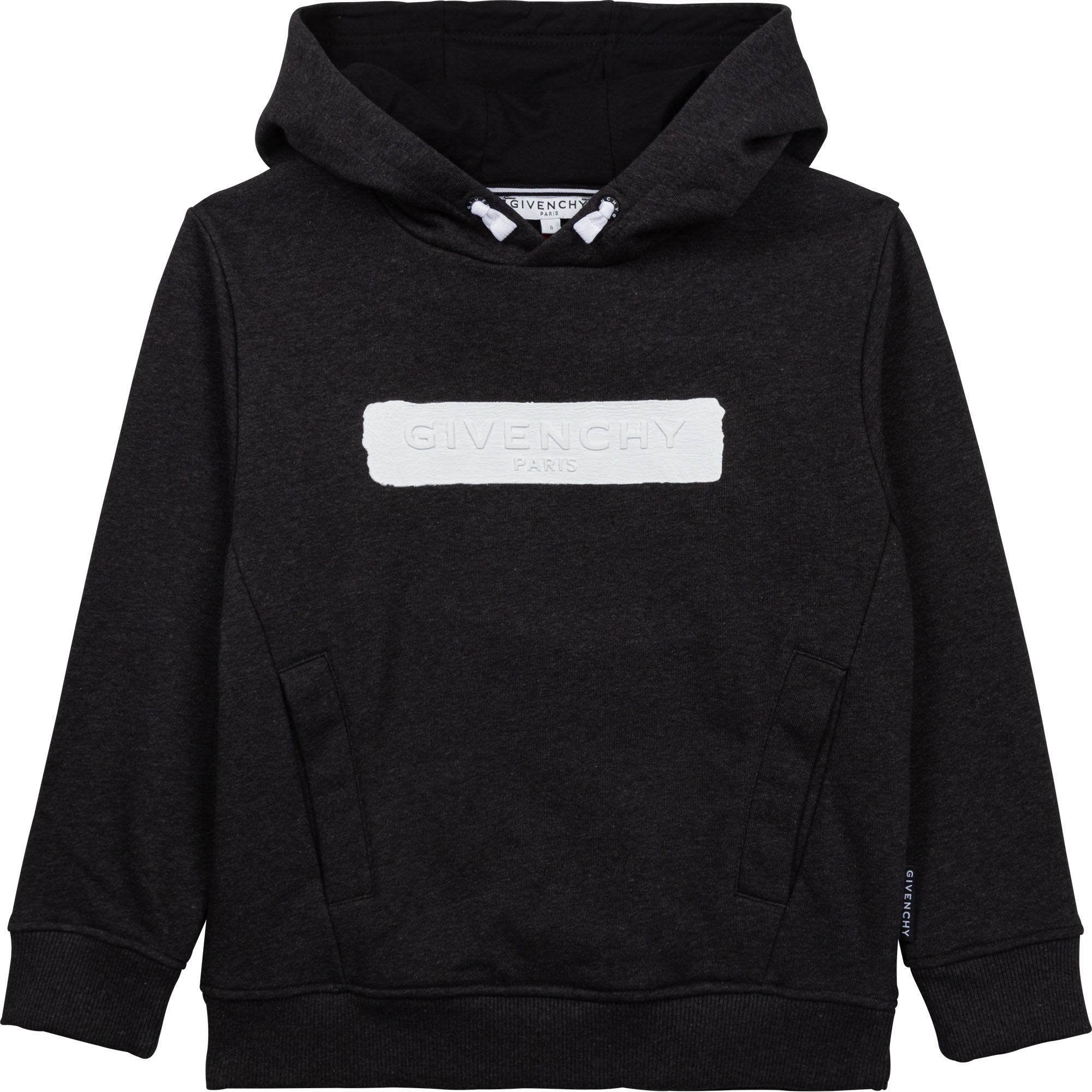 Boys Black Hooded Sweatshirt