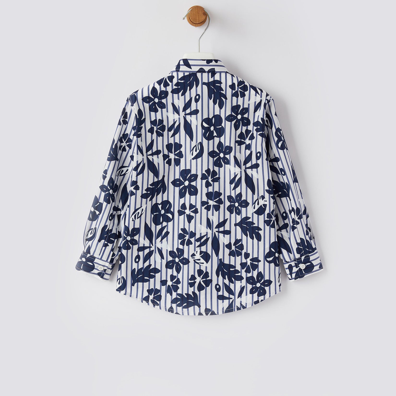 Boys Blue Floral Shirt