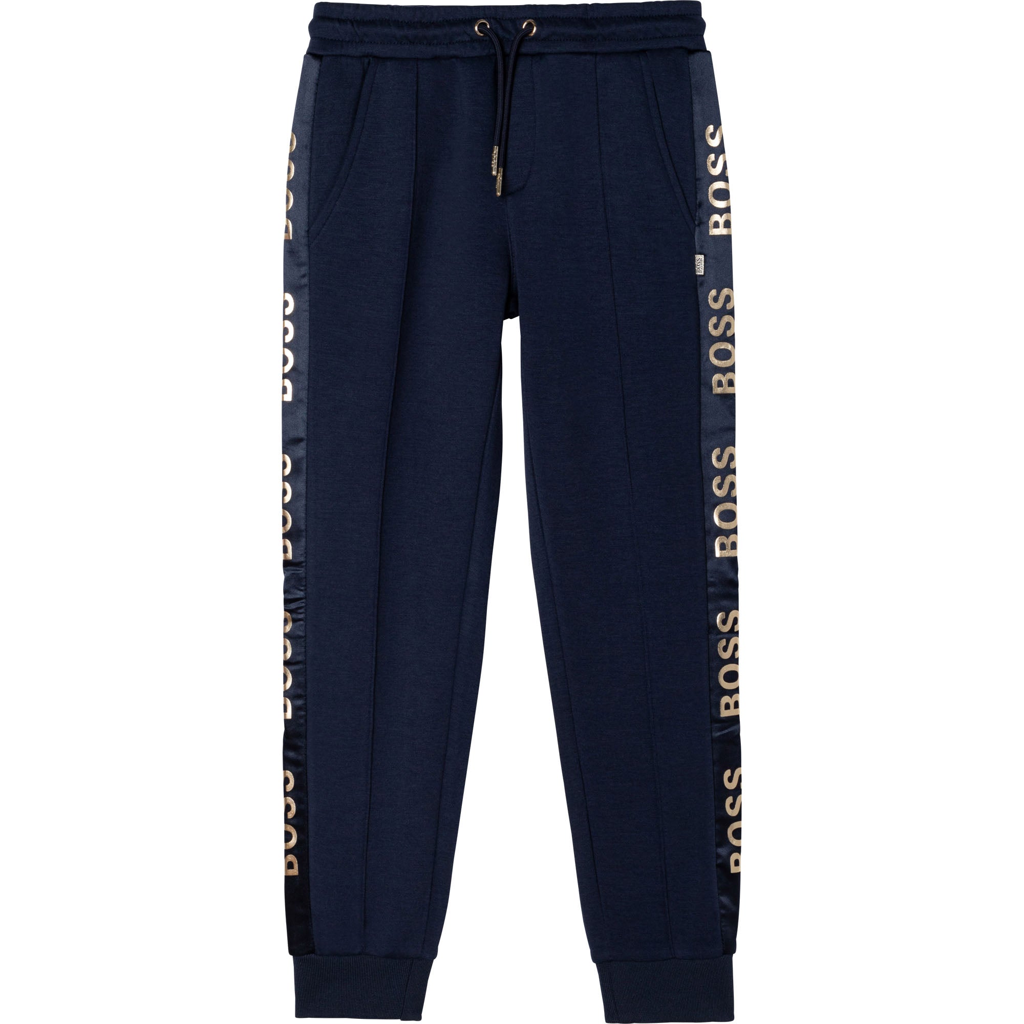 Boys Navy Logo Trousers