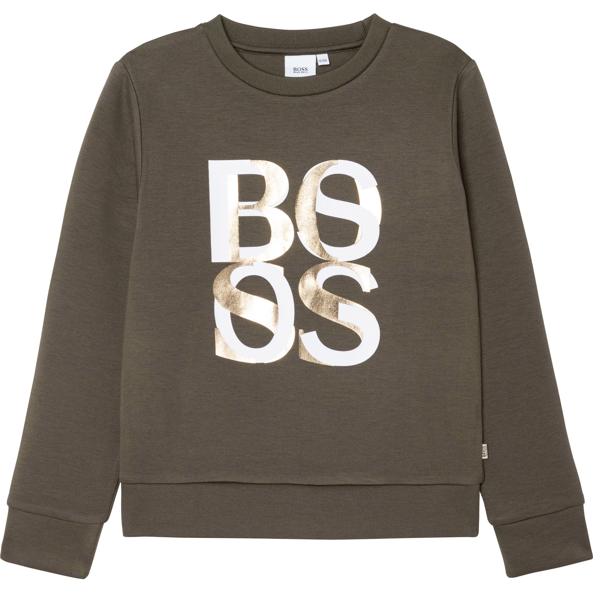 Boys Green Logo Sweatshirt