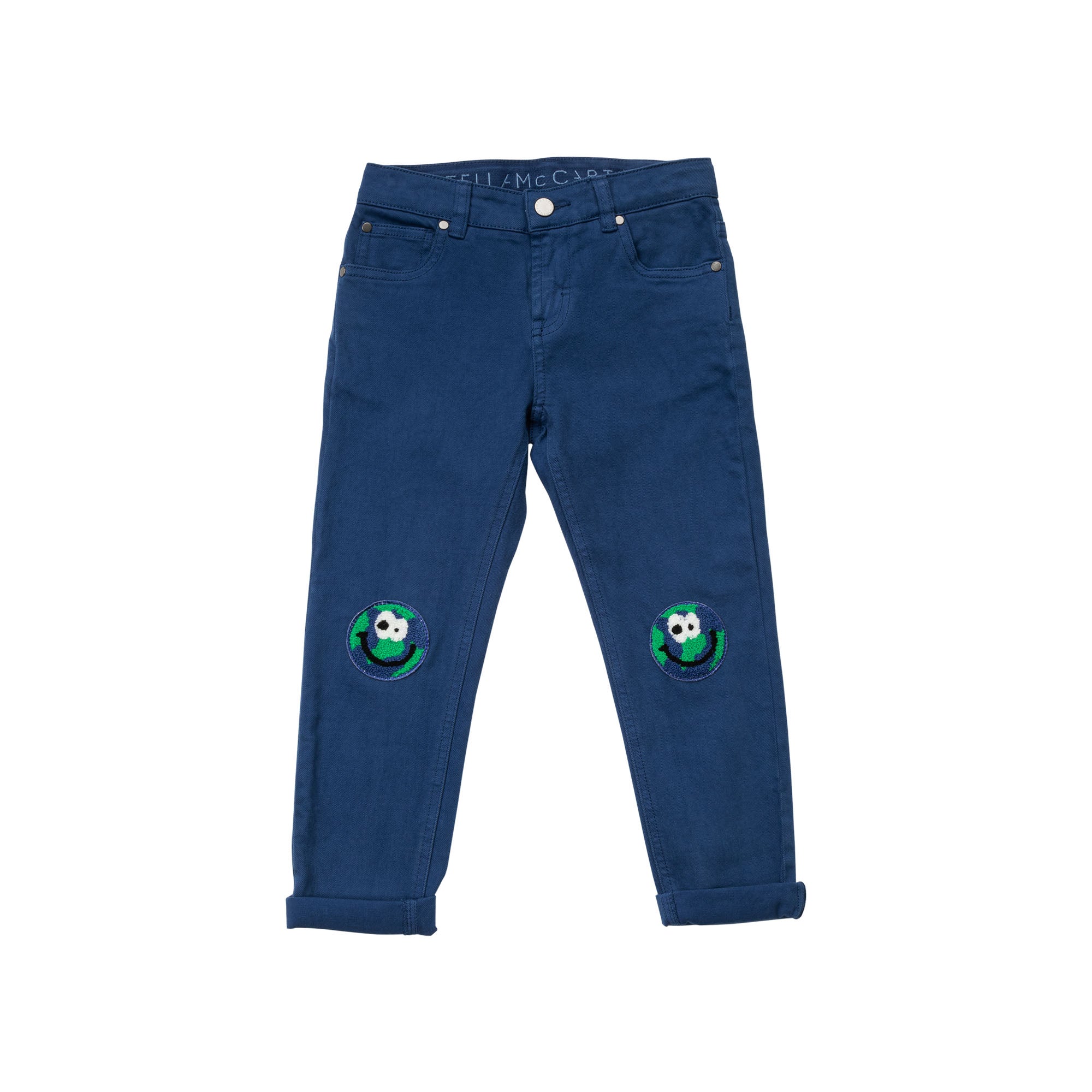 Boys Navy Denim Trousers