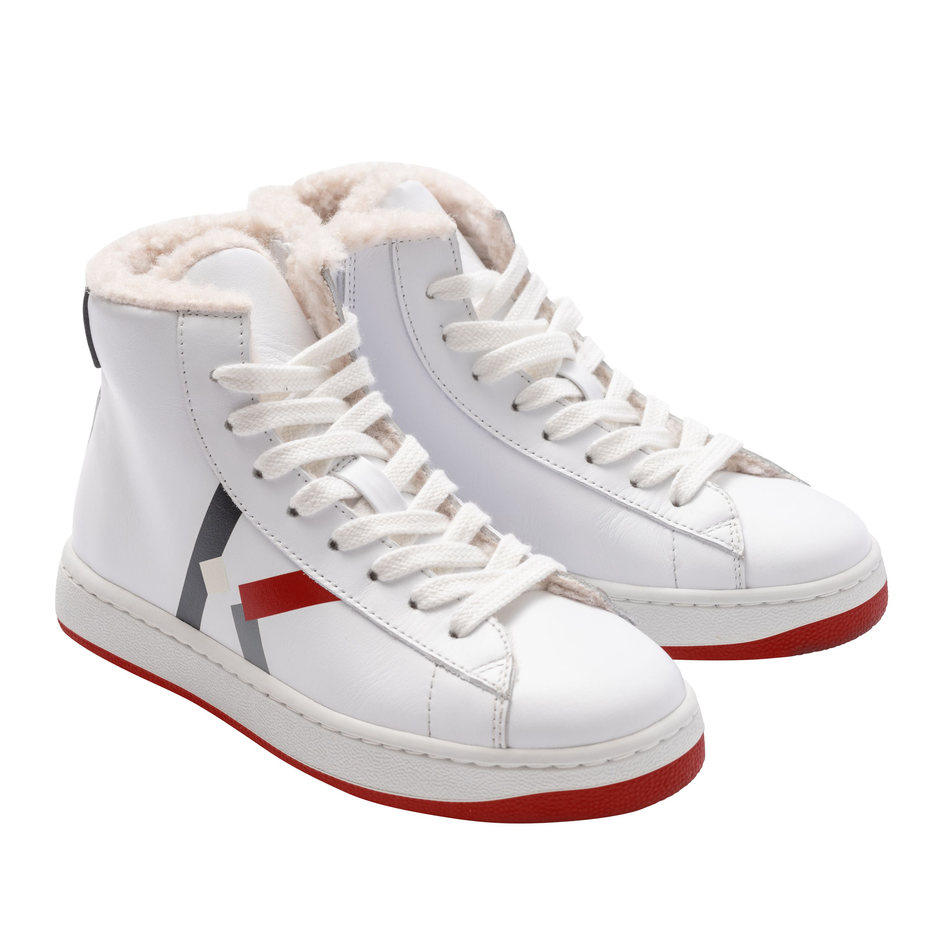 Boys White Logo Shoes