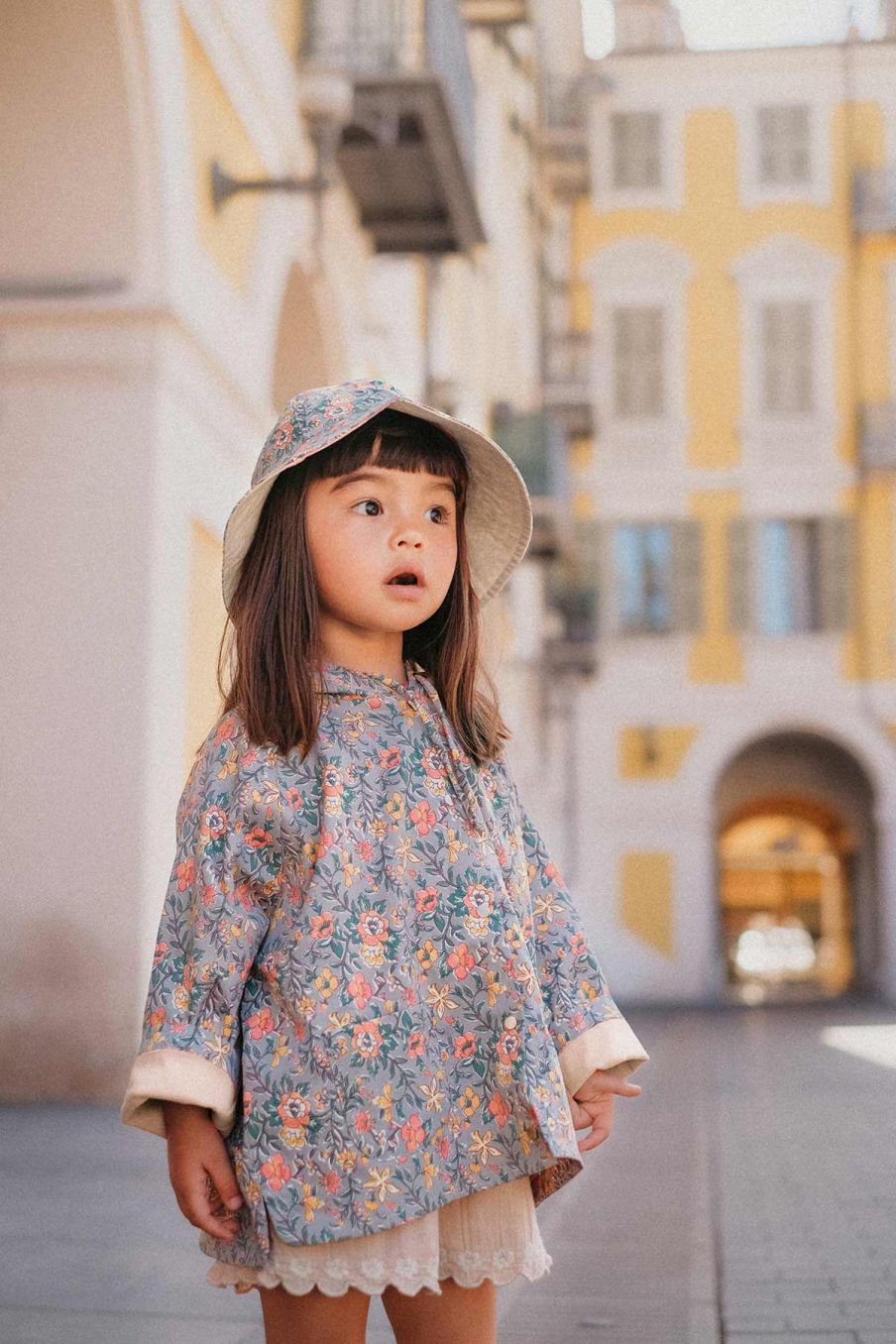 Girls Blue Sun Hat