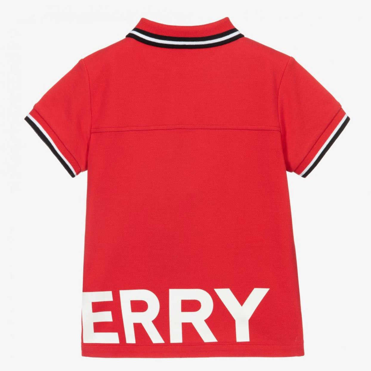 Boys Red Logo Polo Shirt