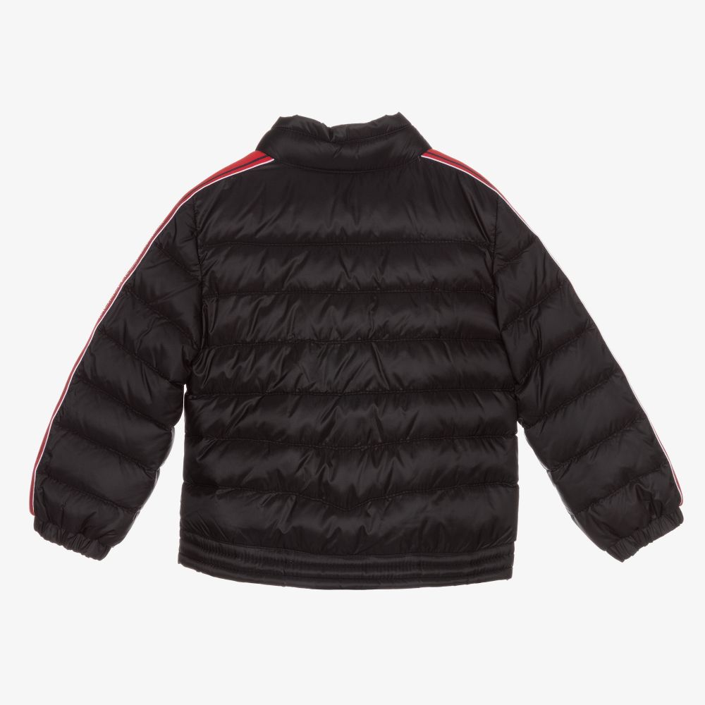 Baby Boys & Girls Black "ANDERM BIKER" Padded Down Jacket