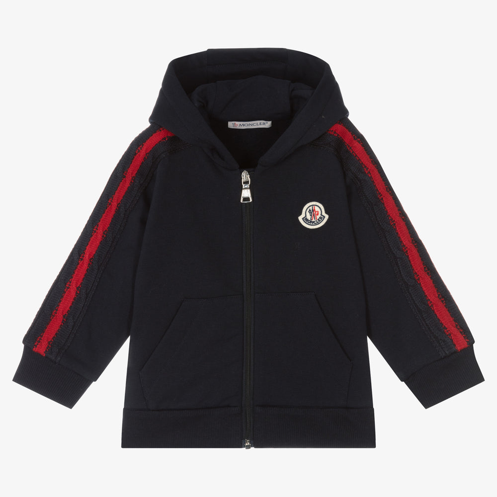 Baby Boys Navy Zip-Up Top