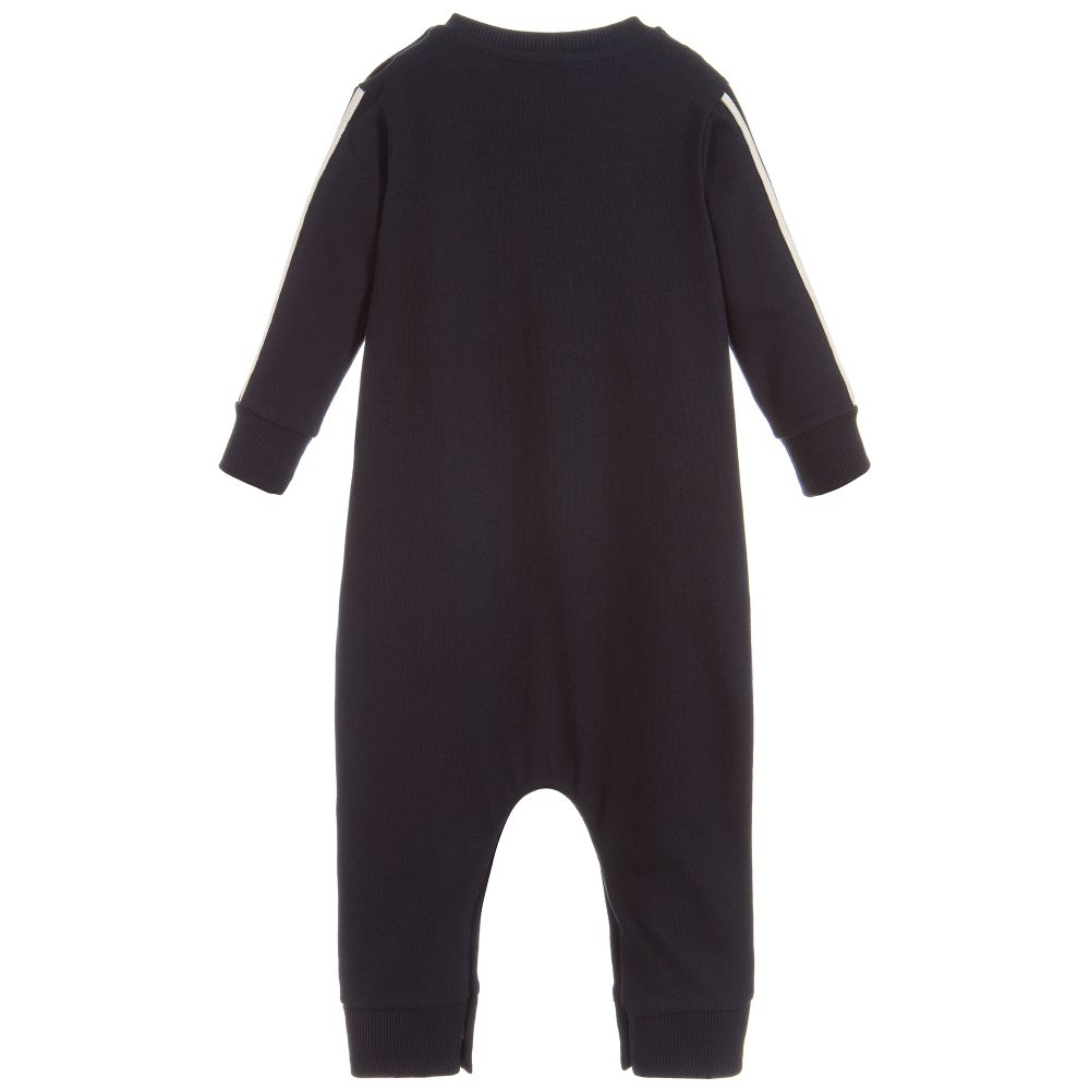 Baby Boys Navy Cotton Babysuits