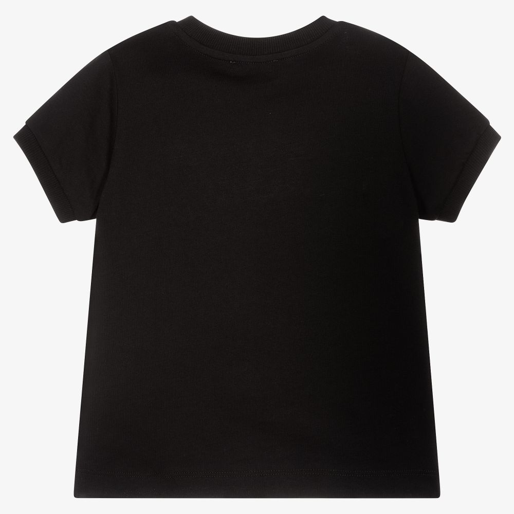 Boys & Girls Black Bear Cotton T-Shirt