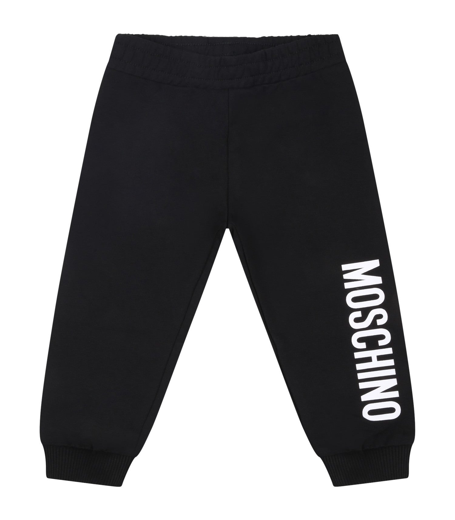 Boys & Girls Black Cotton Trousers