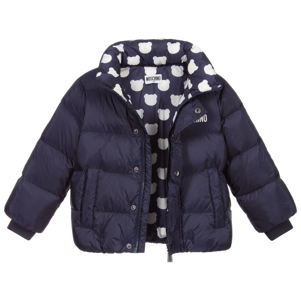 Boys Navy Blue Padded Jacket