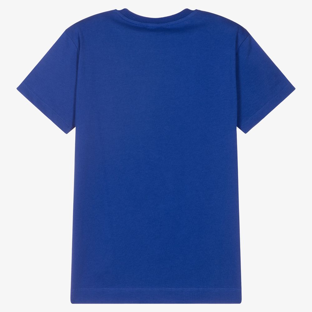 Boys & Girls Blue Cotton T-Shirt