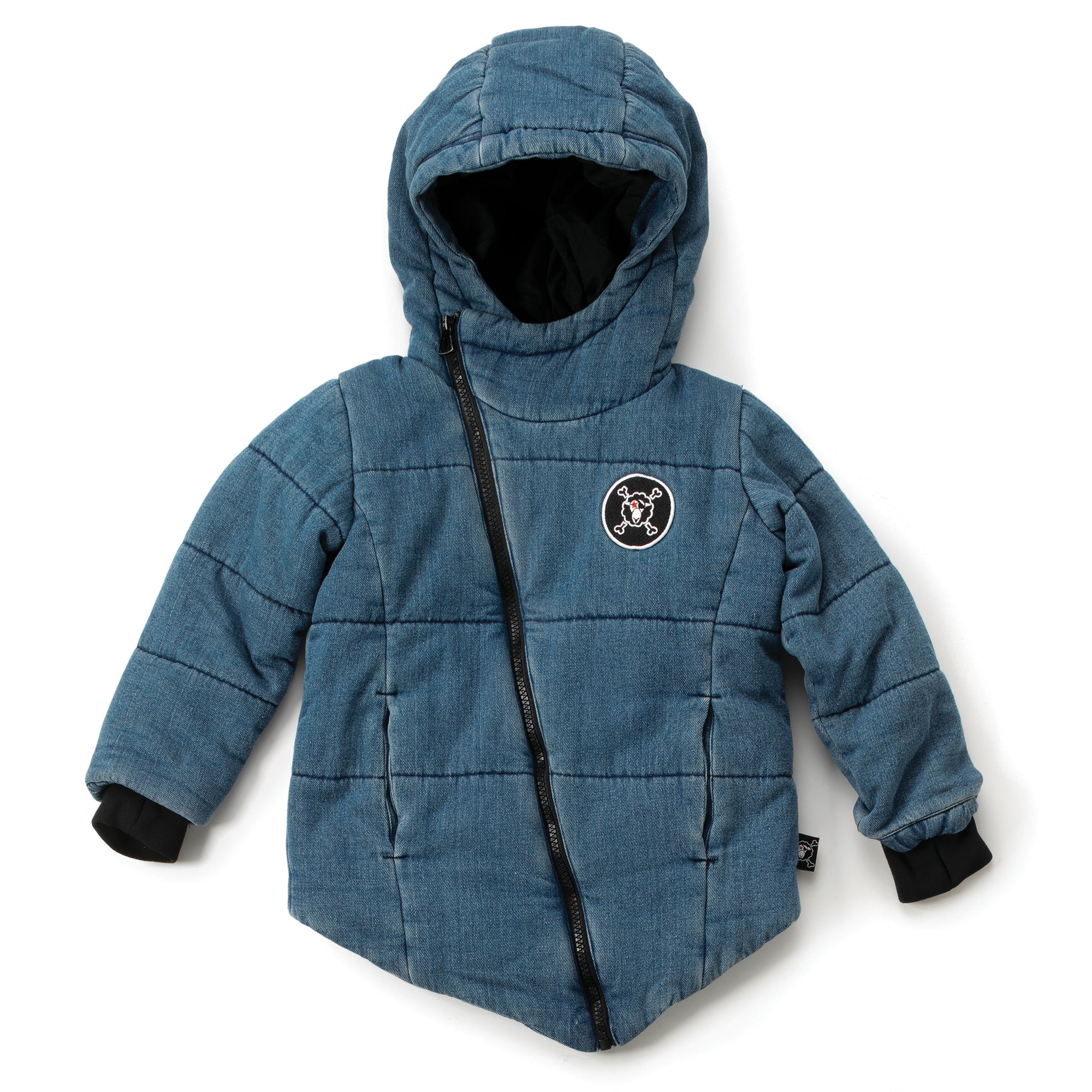 Boys Denim Puffy Jacket