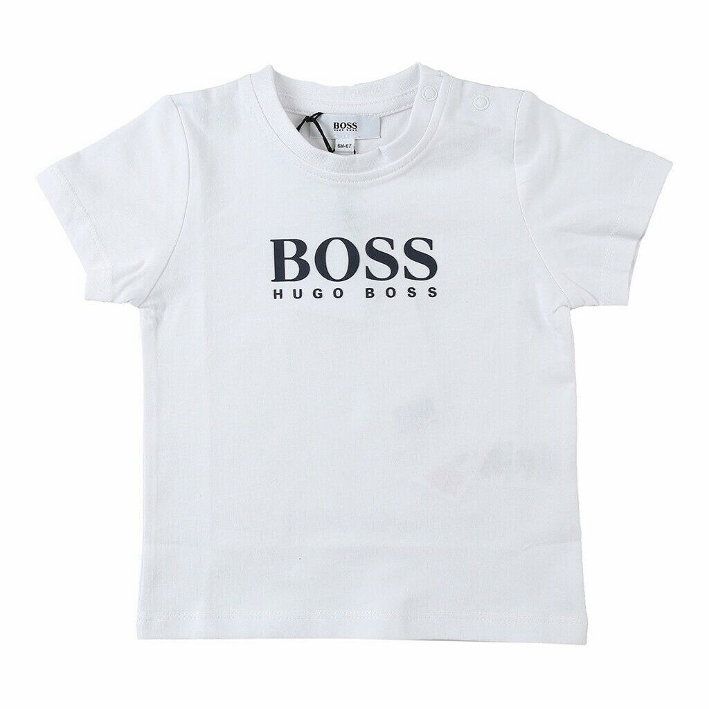 Baby Boys & Girls White Cotton T-Shirt