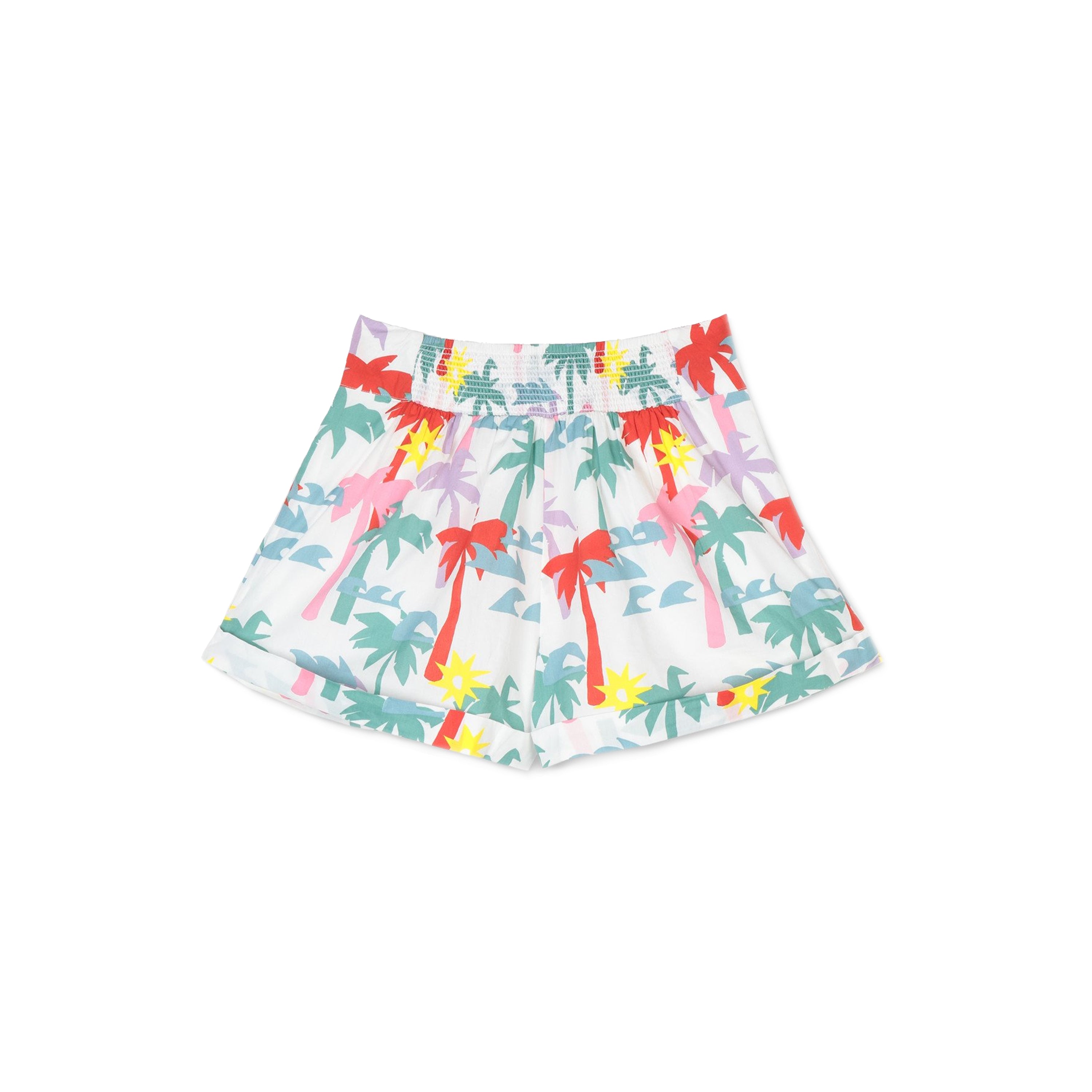 Girls Multicolor Cotton Shorts