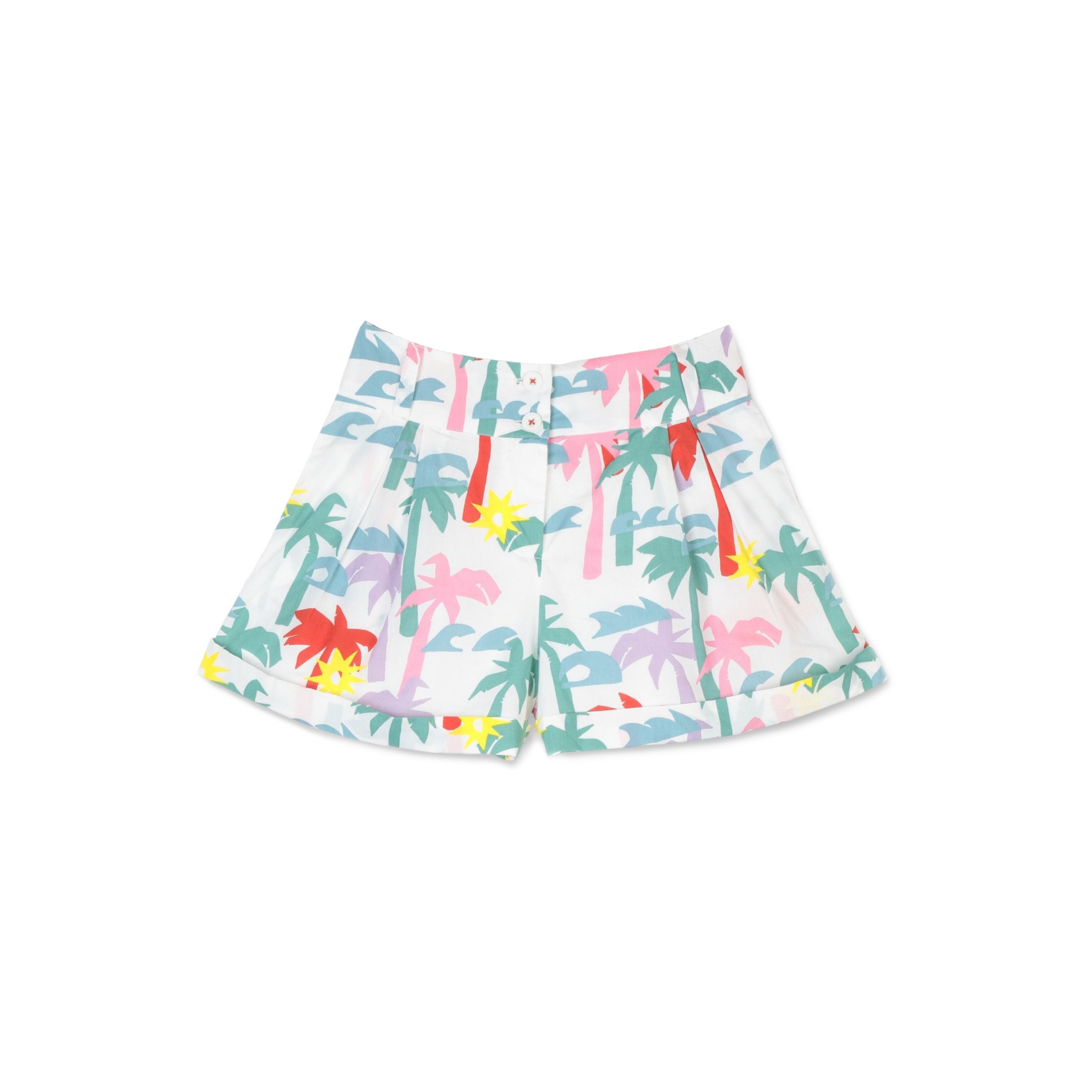 Girls Multicolor Cotton Shorts