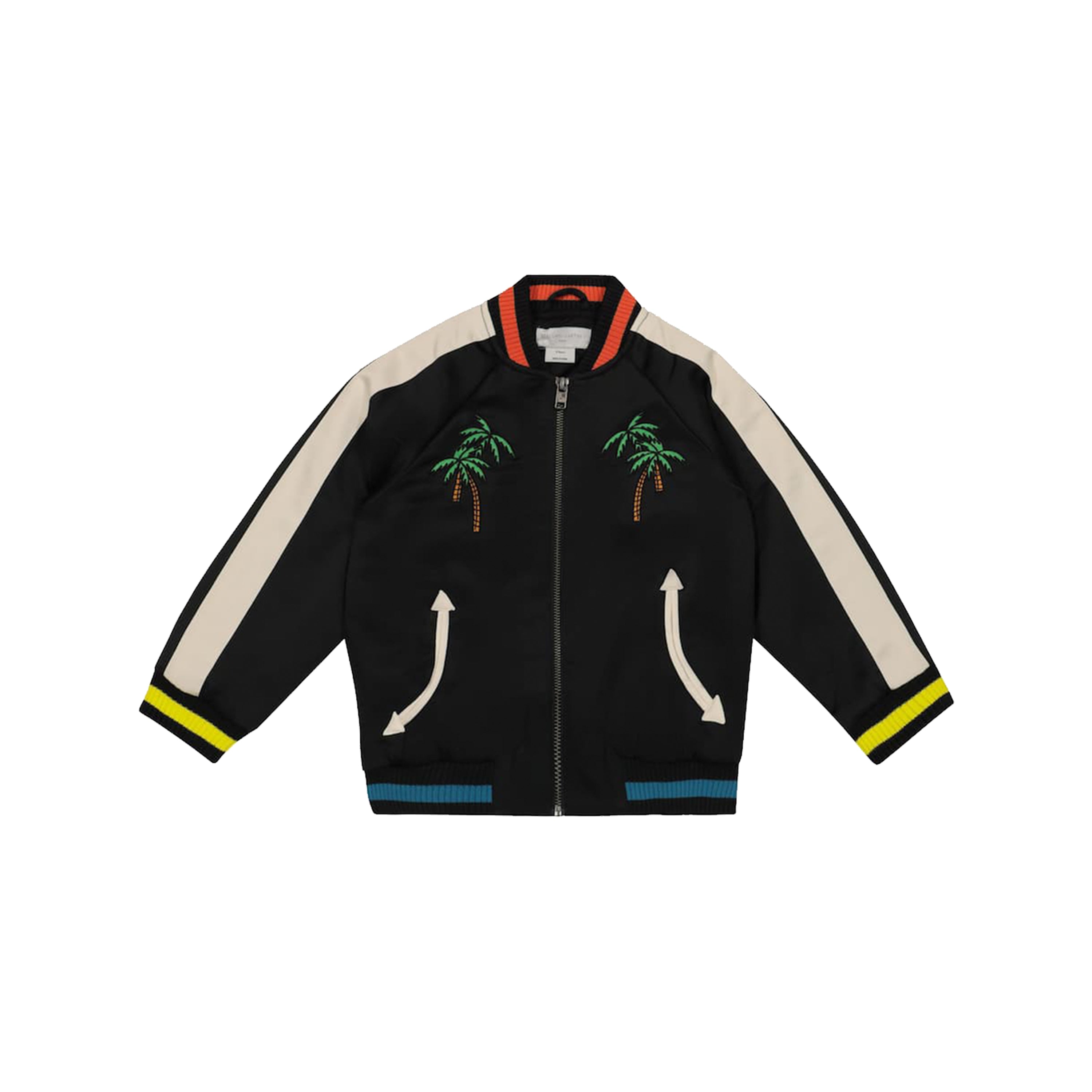 Boys Black Embroidered Jacket